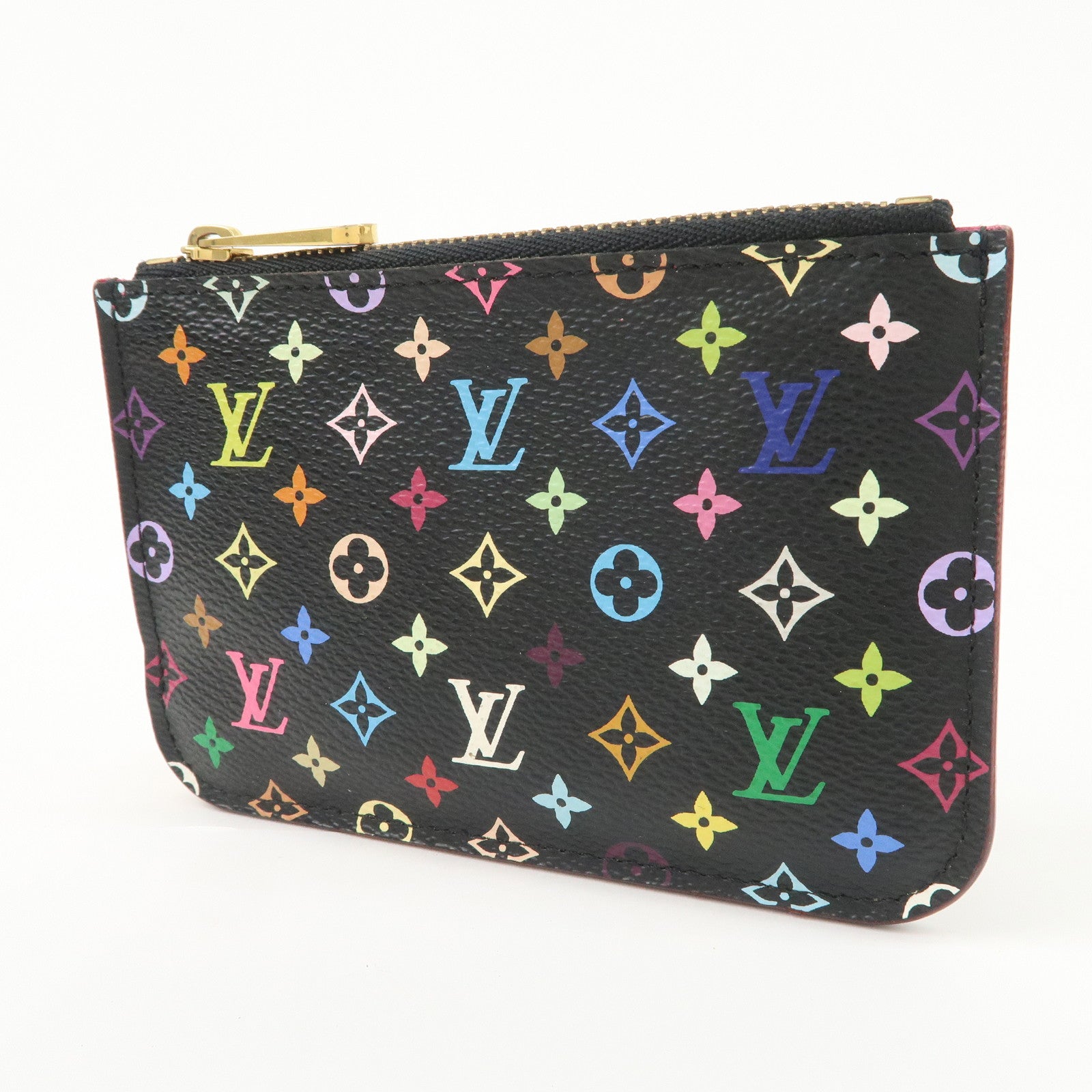 Louis Vuitton Monogram Multicolor Pochette Cles Coin Case Noir M93735