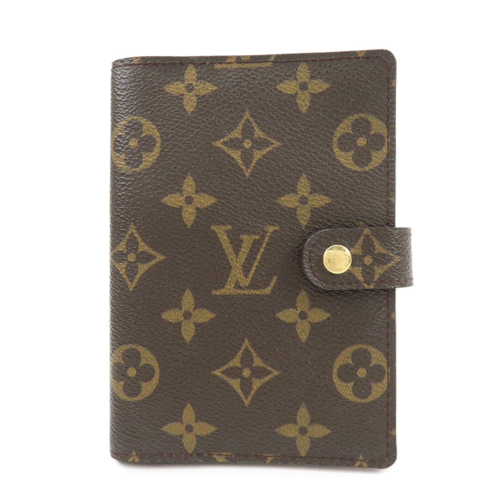 Louis Vuitton Monogram Agenda PM Planner Cover Brown R20005