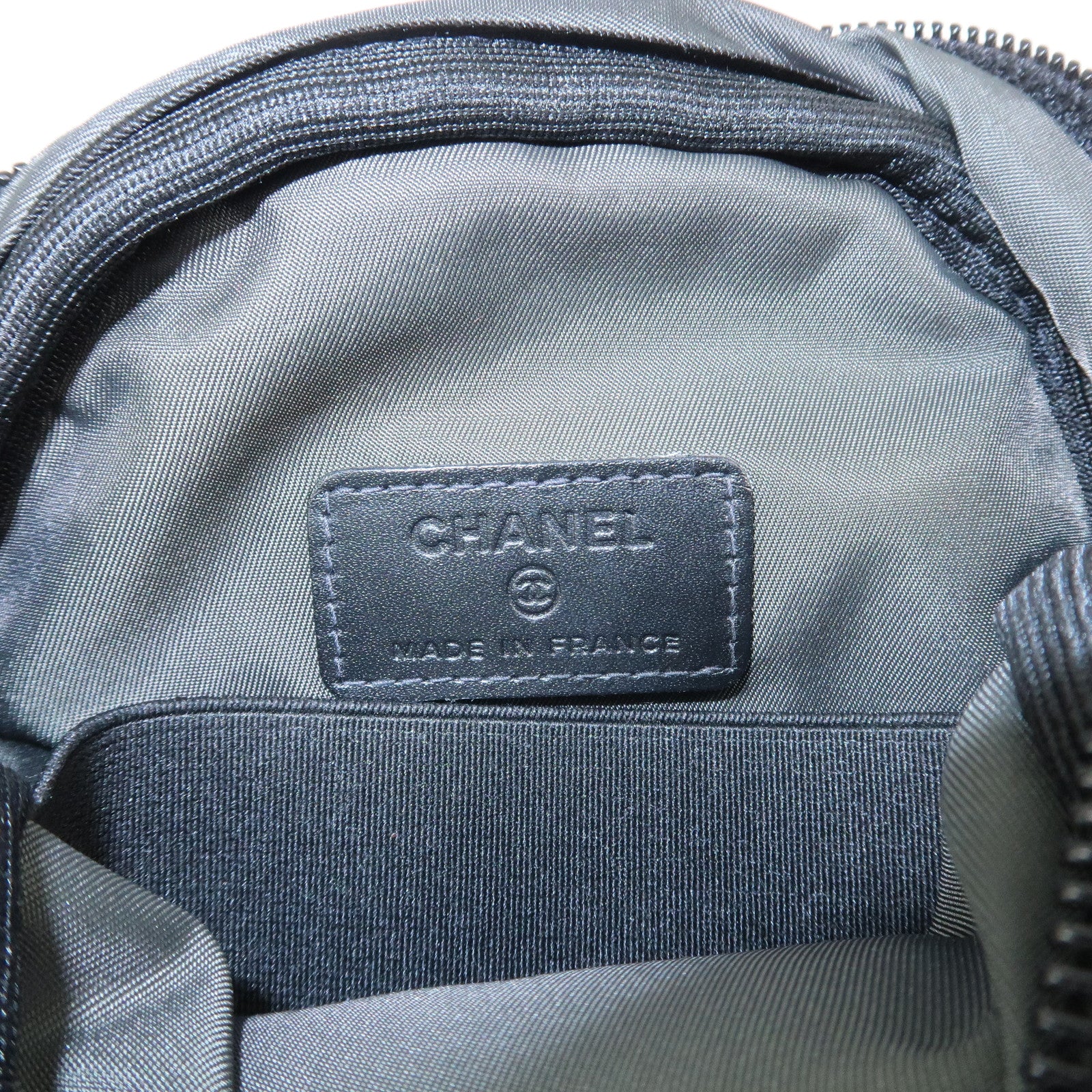 CHANEL Sport Line COCO Mark Canvas Shoulder Bag Black A23300