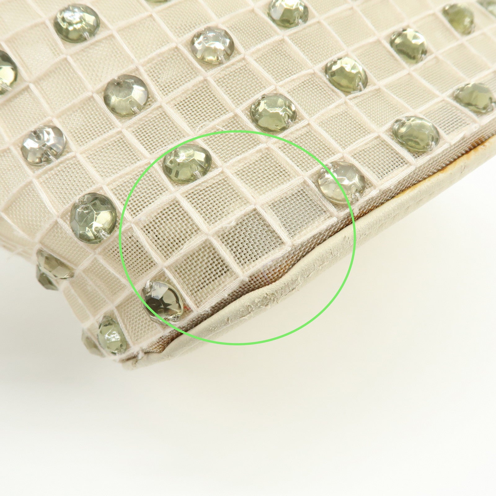 ANTEPRIMA Nylon Leather Set of 2 PVC Wire Bag Mini Tote Bag Ivory