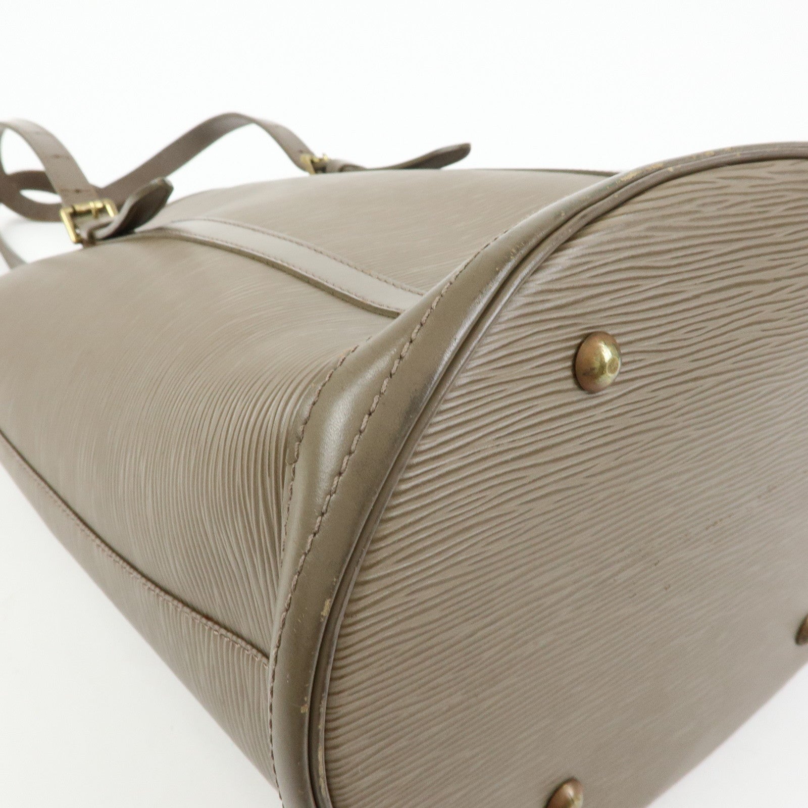 Louis Vuitton Epi Leather Bucket GM Tote Bag Shoulder Bag Gris