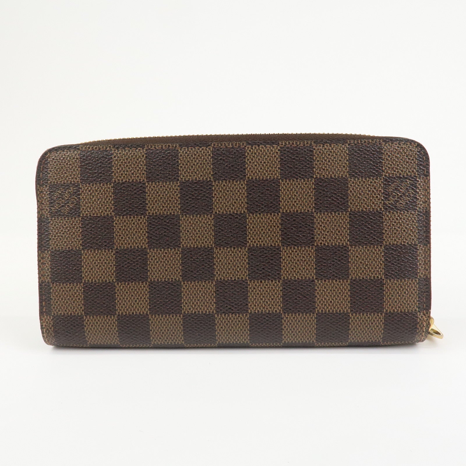 Louis Vuitton Damier Round Zippy Wallet Old Style Brown N60015