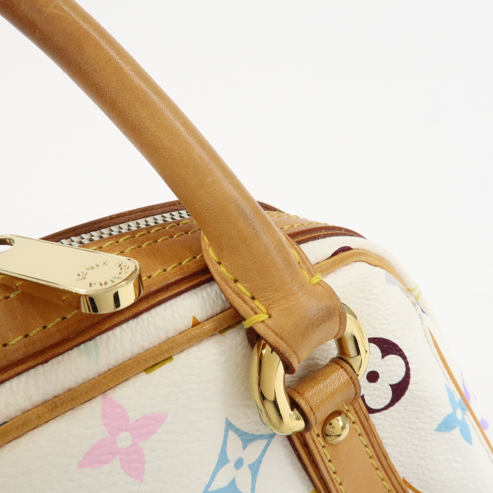 Louis Vuitton Monogram Multicolor Priscilla Hand Bag Blanc M40096