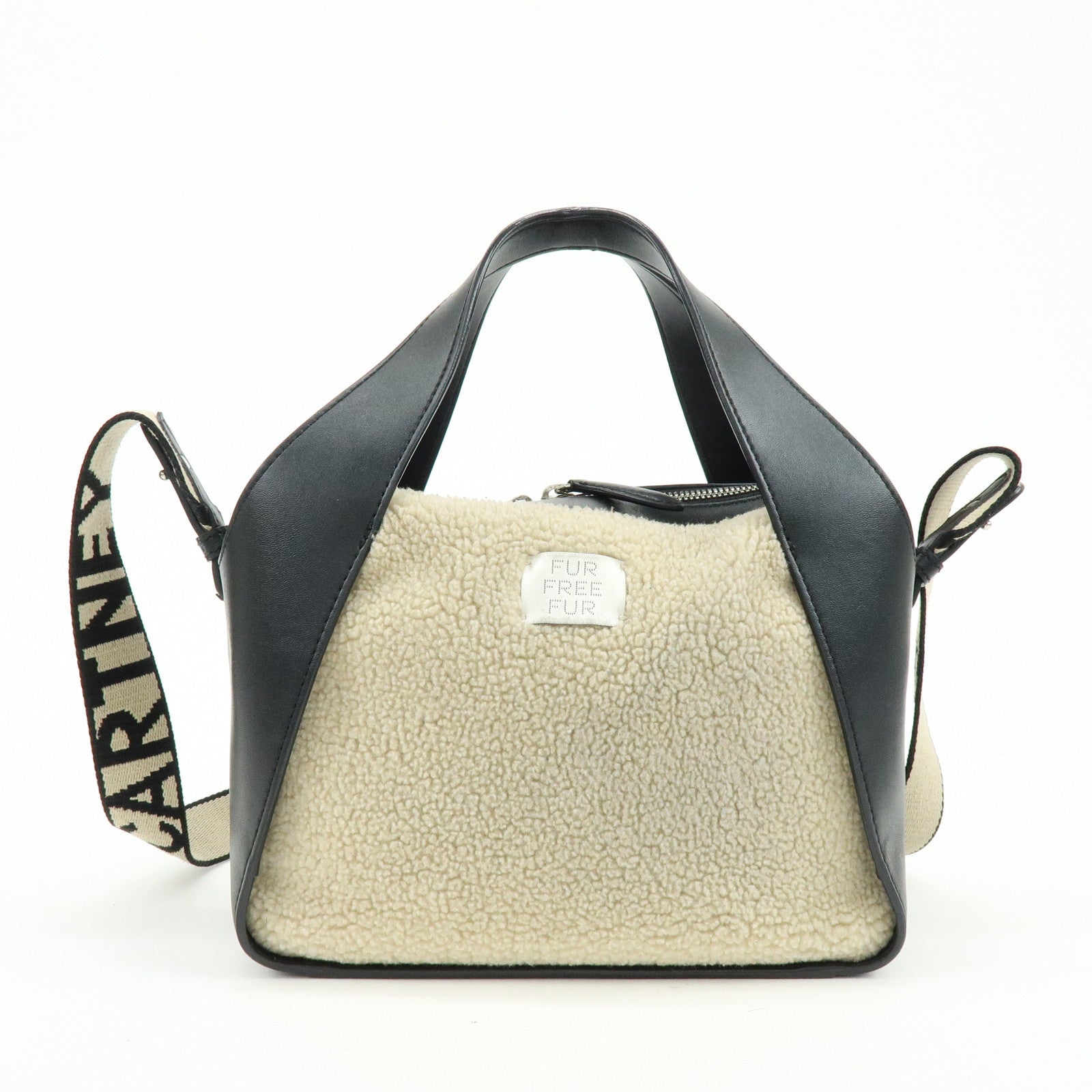 STELLA MCCARTNEY Alter Nappa Faux Shearling Shoulder Crossbody Bag