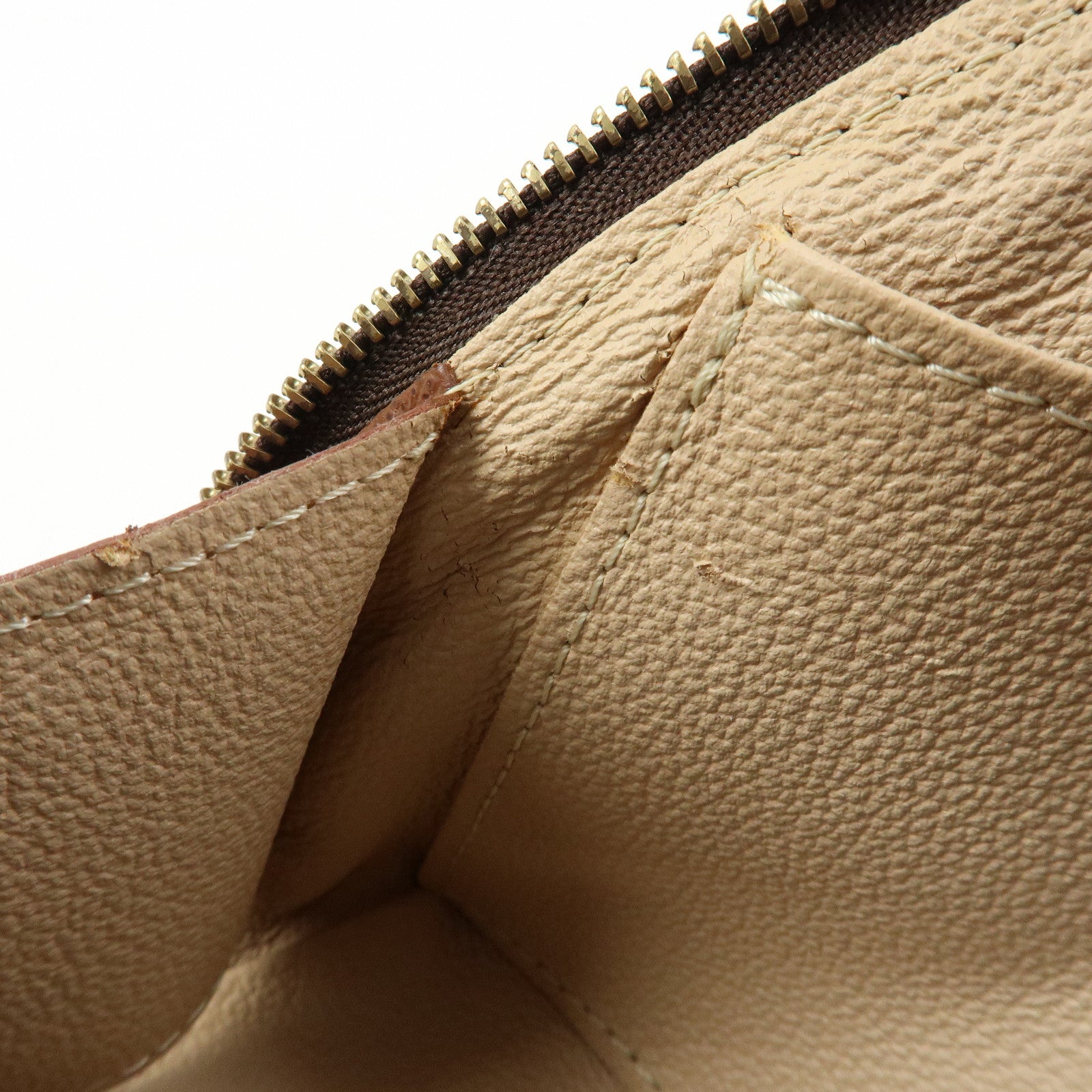 Louis Vuitton Monogram Trousse Demi Ronde Pouch Makeup Bag M47520
