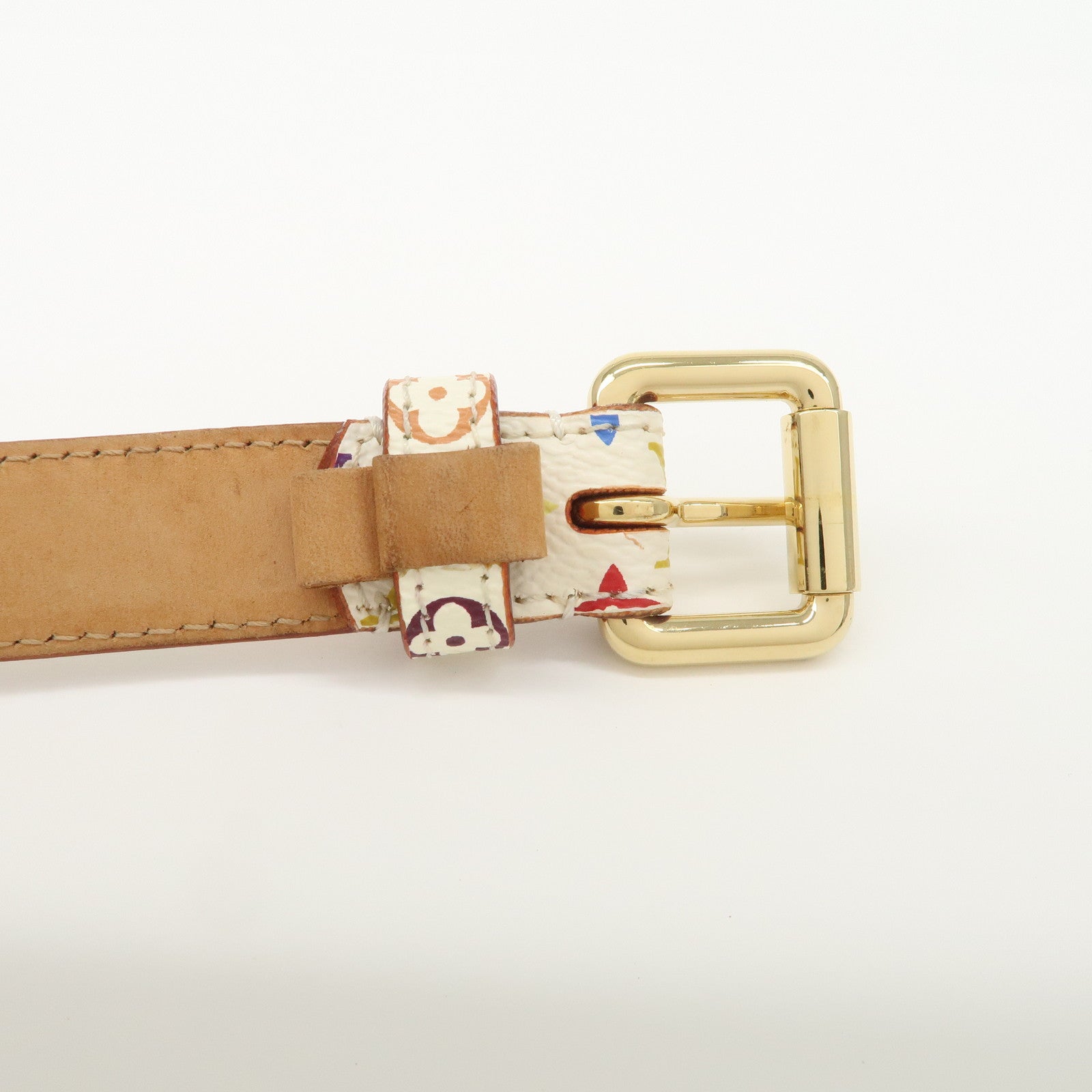 Louis Vuitton Monogram Multicolor Saint Tulle Carre Belt M9270