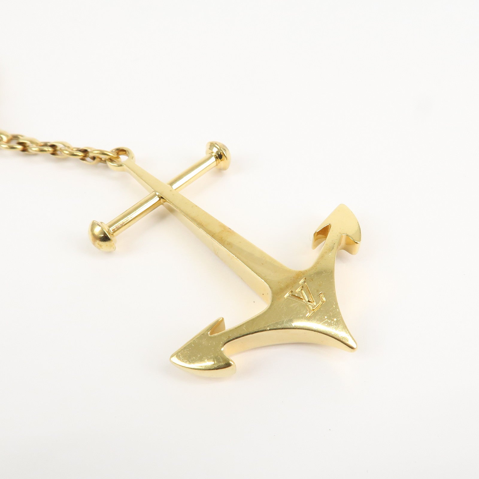 Louis Vuitton Monogram Porte Cles Marine Anchor Swim Ring Charm M66141 Used