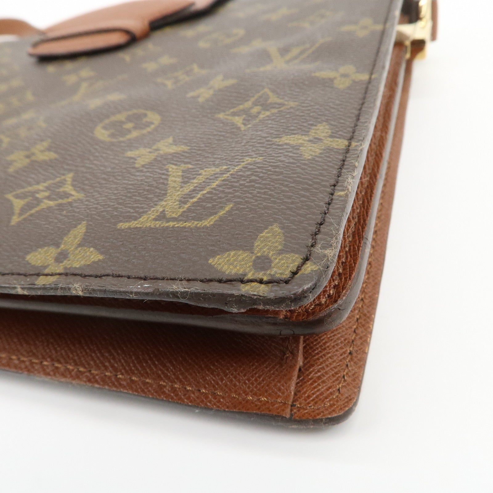 Louis Vuitton Monogram Courcelles Shoulder Bag Brown M51375