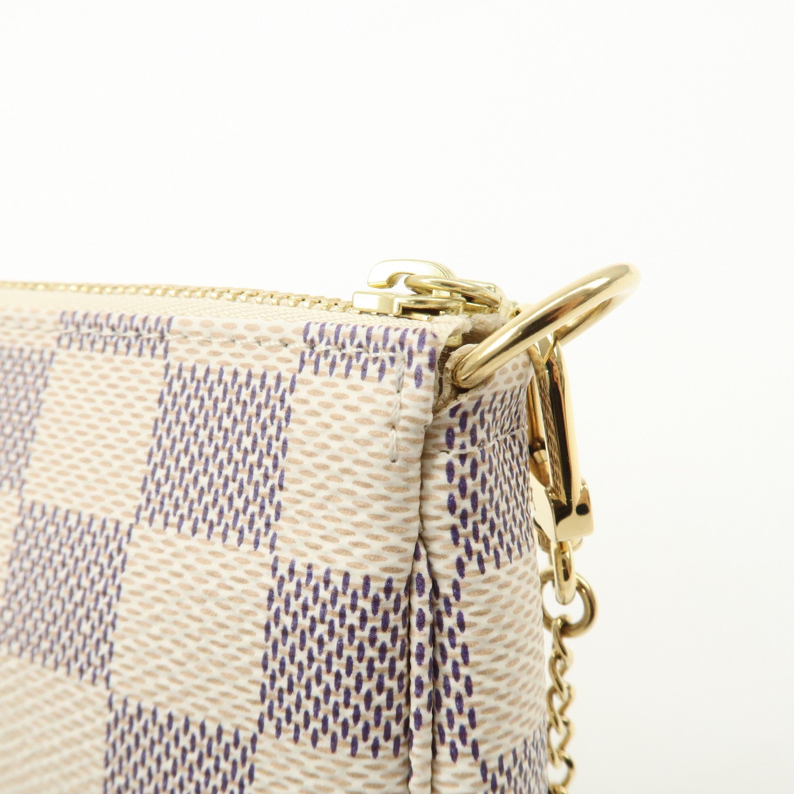 Louis Vuitton Damier Azur Mini Pochette Accessoires Pouch N58010 Used