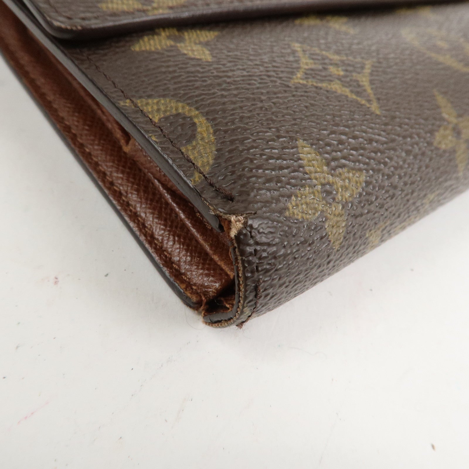 Louis Vuitton Monogram Set of 2 Bi-fold Wallet Brown M61202 Used