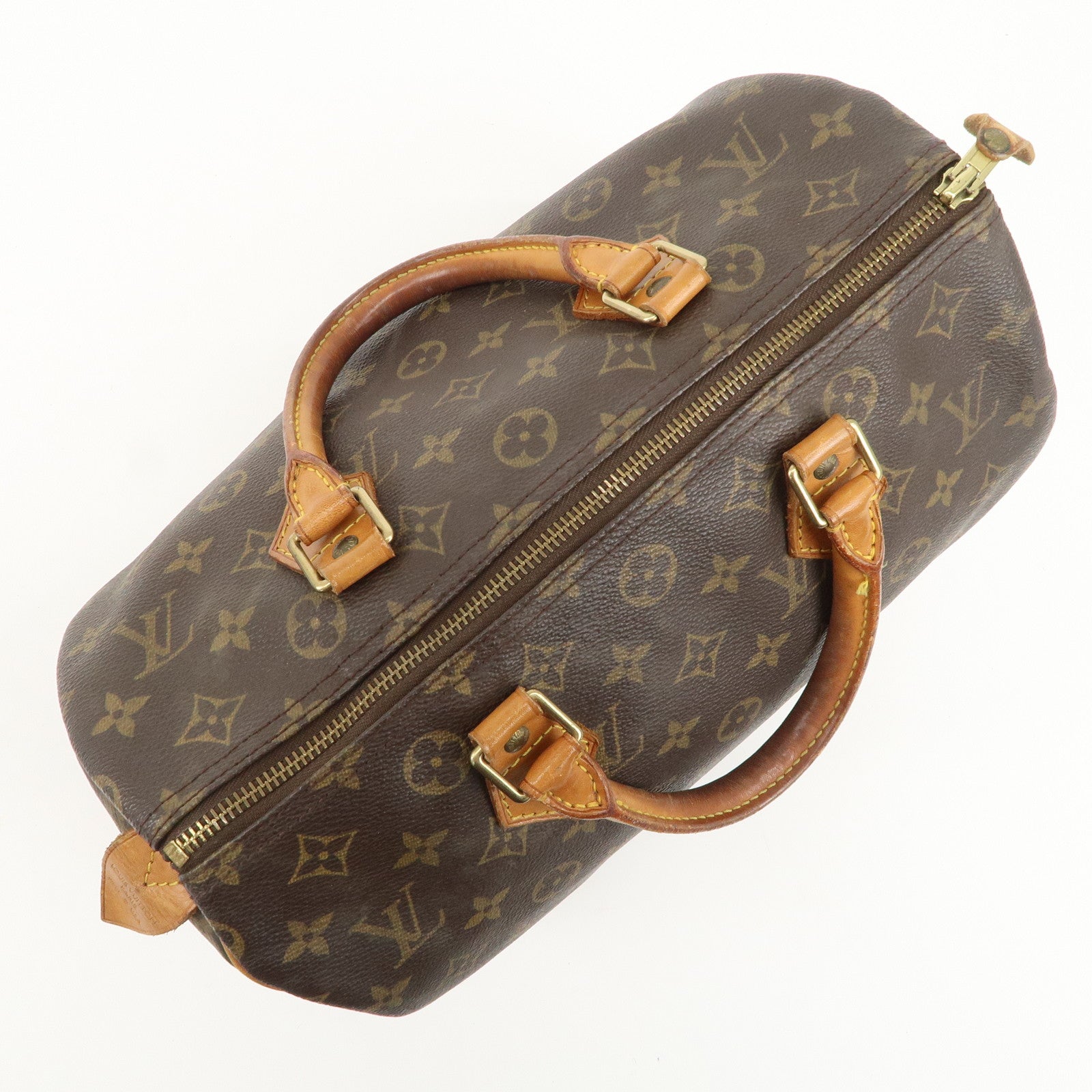 Louis Vuitton Monogram Speedy 30 Hand Bag Boston Bag M41526 Used