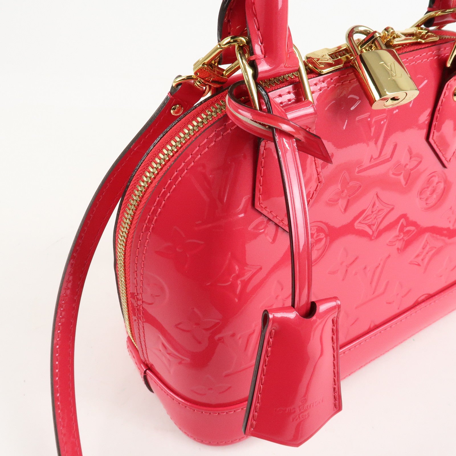 Louis Vuitton Monogram Vernis Alma BB 2Way Bag Rose Indien M91771 Used