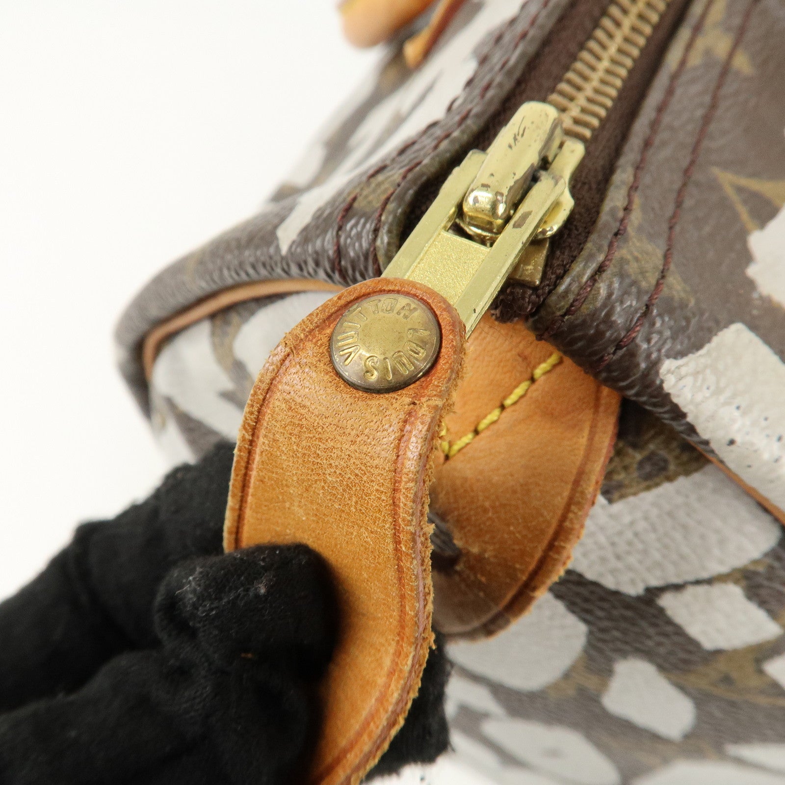 Louis Vuitton Monogram Graffiti Speedy 30 Boston Bag M92195 Used