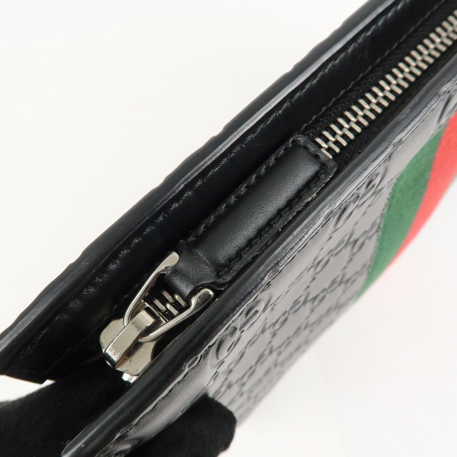 GUCCI Guccissima Sherry Guccissima Leather Clutch Bag 475316 Used