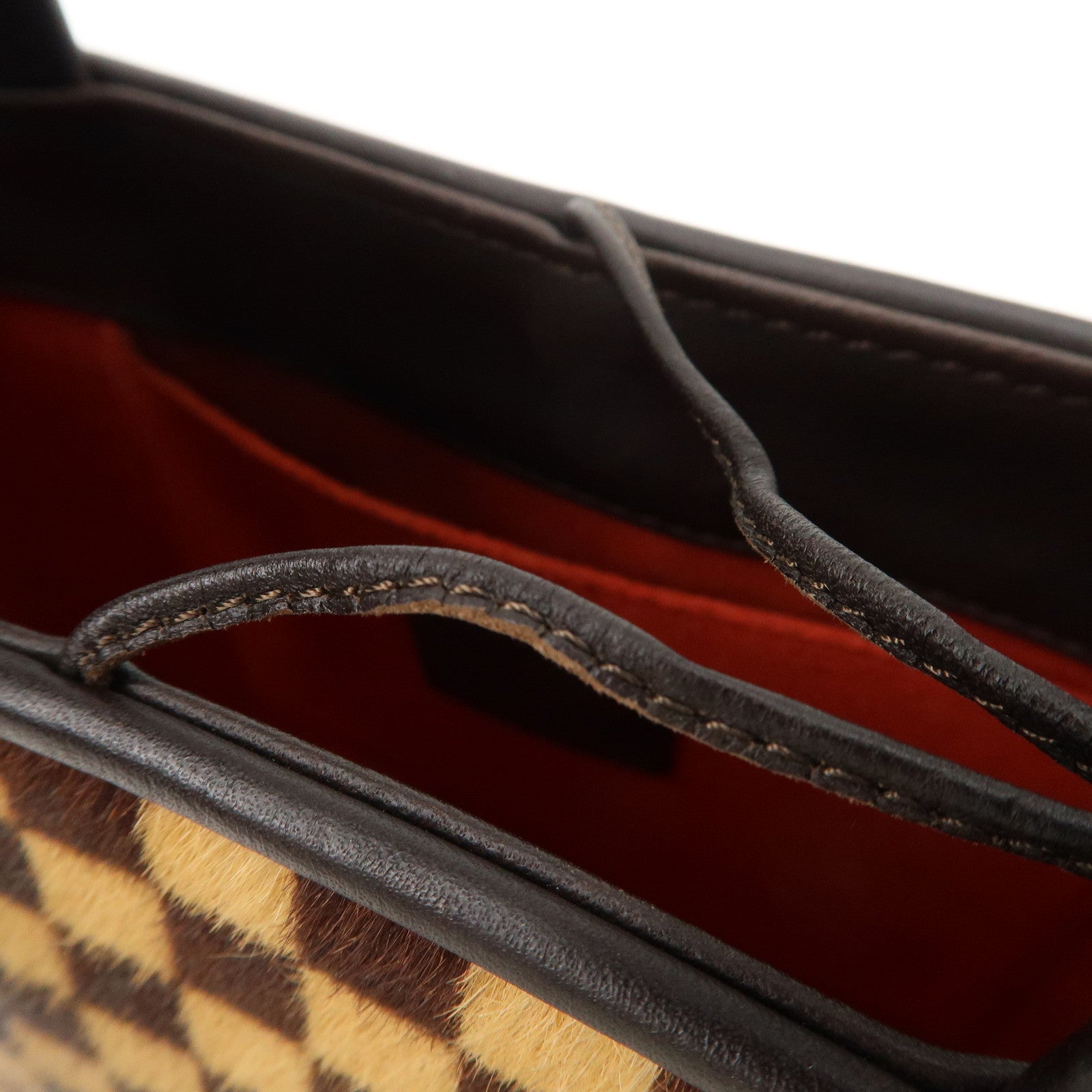 Louis Vuitton Damier Sauvage Impala Hand Bag Brown M92133 Used