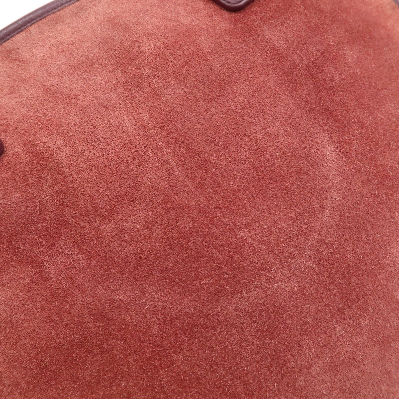 LOEWE Anagram Suede Leather Amazona 32 Hand Bag Pink Purple Used