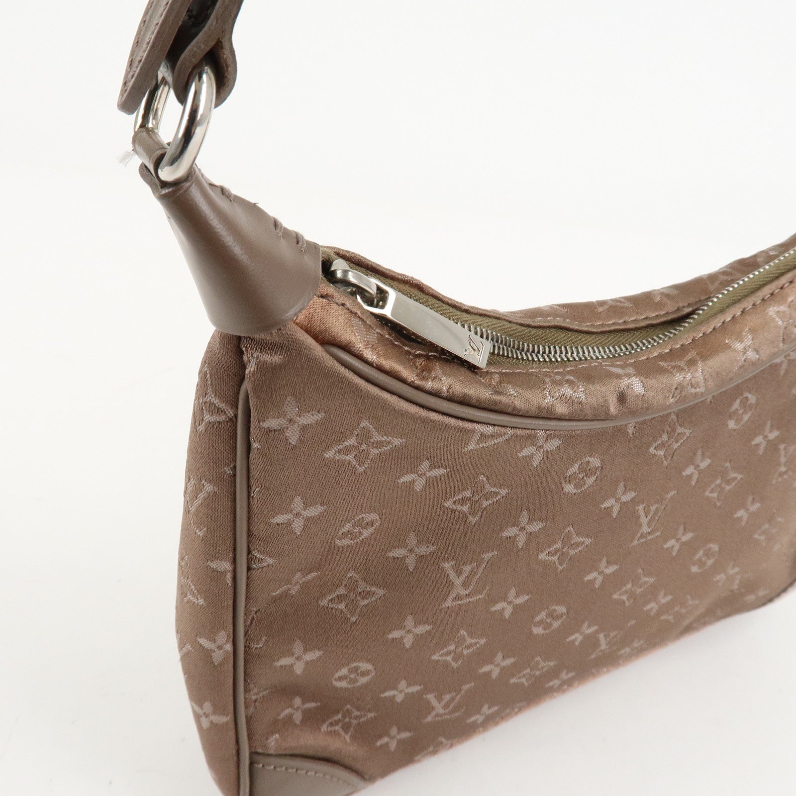 Louis Vuitton Monogram Satin Little Boulogne Hand Bag M92143 Used