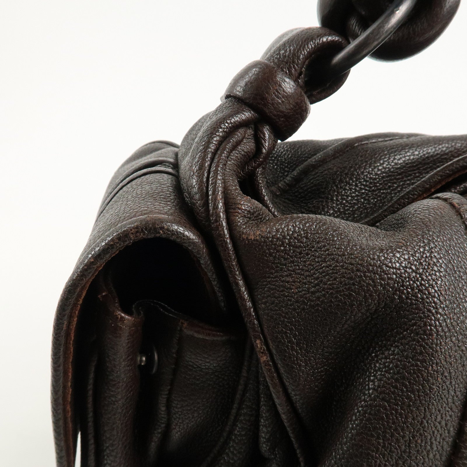 BOTTEGA VENETA Intrecciato Leather Shoulder Bag 179309 Used