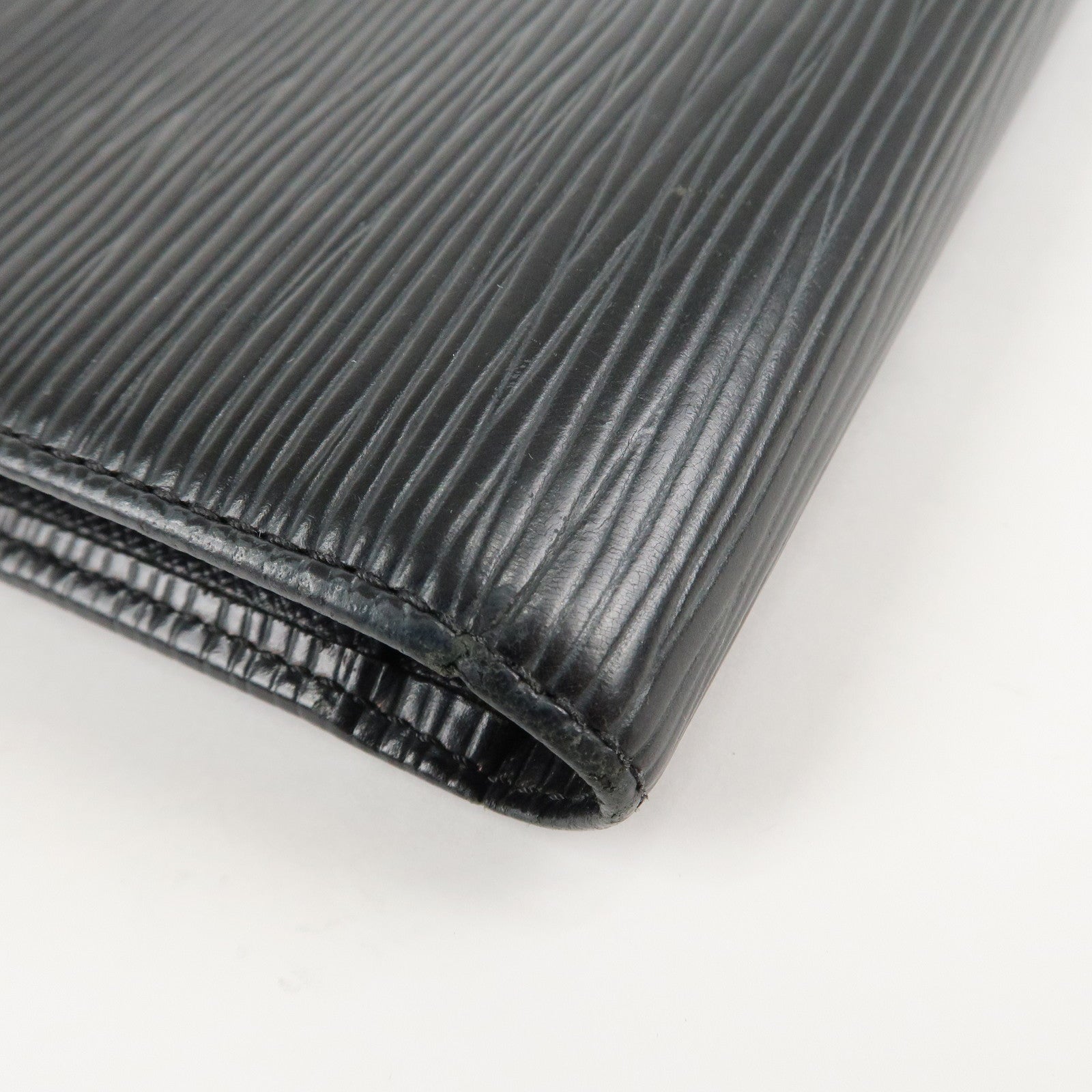 Louis Vuitton Epi Set of 2 Bi-fold Wallet Noir M63642 M63552 Used