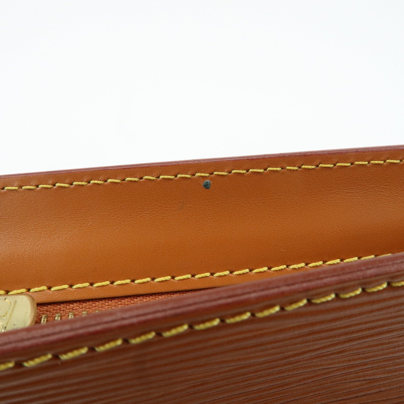 Louis Vuitton Epi Pochette Homme Clutch Bag Zipang Gold M52528 Used