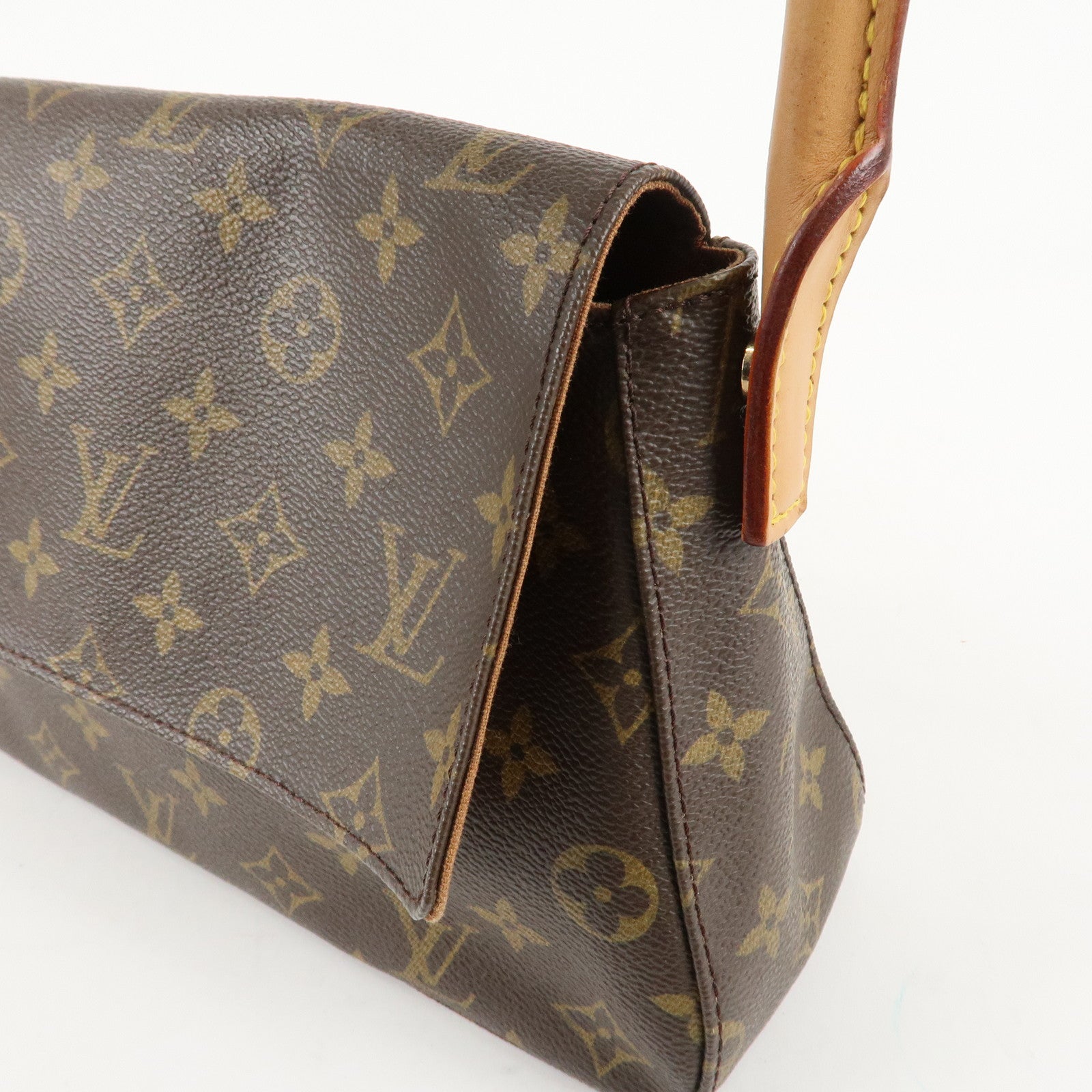 Louis Vuitton Monogram Mini Looping Shoulder Bag Hand Bag M51147 Used
