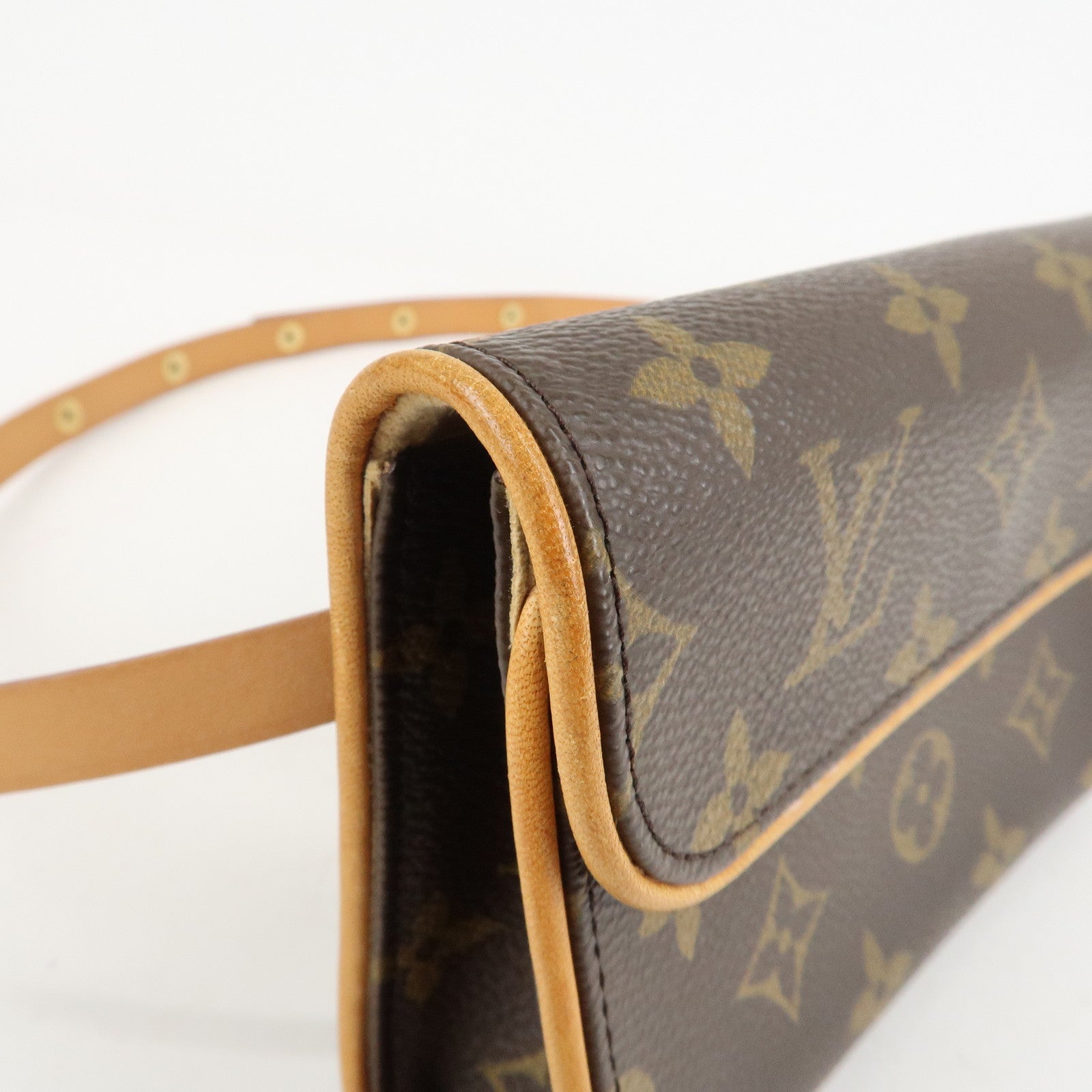 Louis Vuitton Monogram Pochette Florentine Waist Bag Belt XS Used