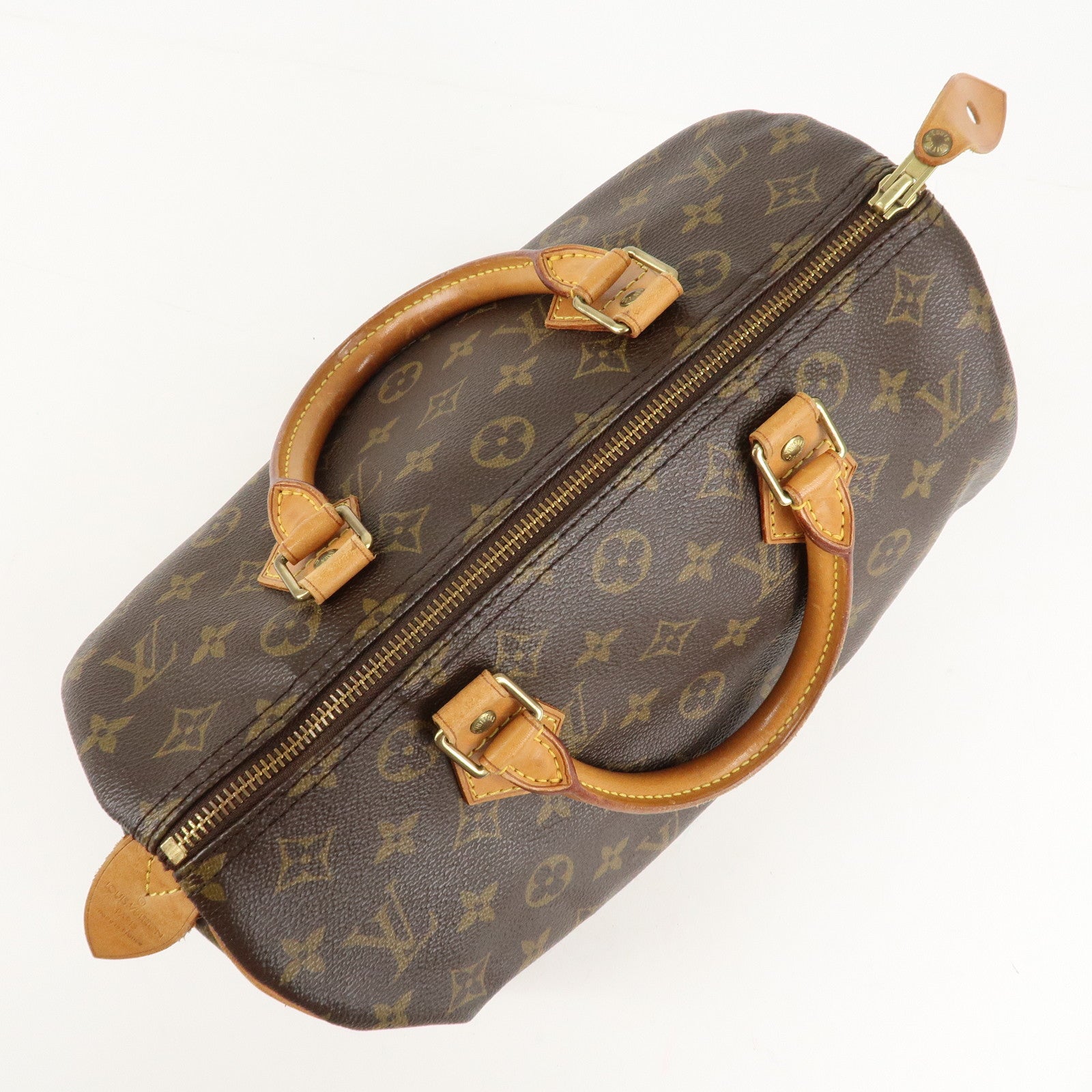Louis Vuitton Monogram Speedy 30 Hand Bag Boston Bag M41526 Used