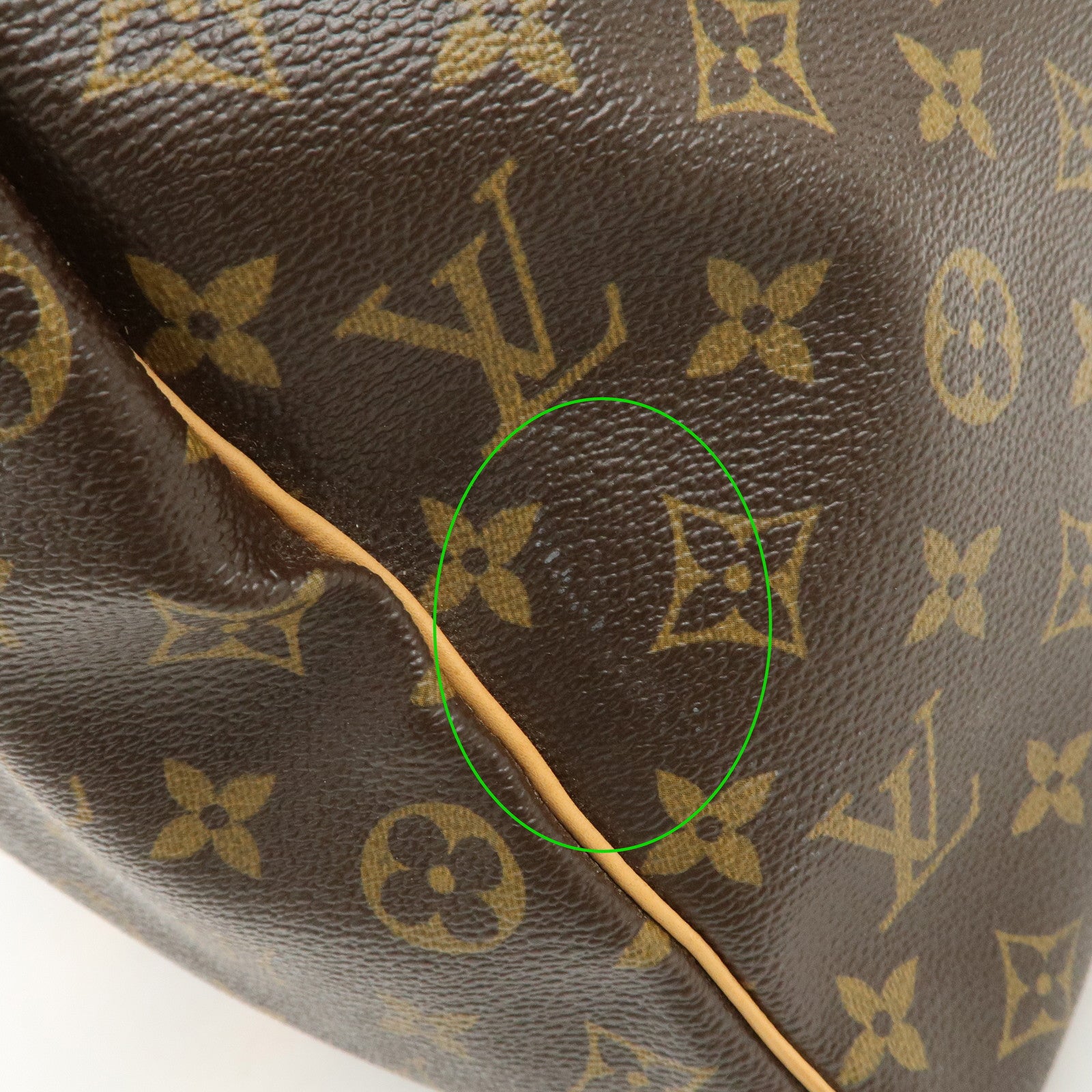 Louis Vuitton Monogram Keep All 50 Boston Bag Brown M41426 Used