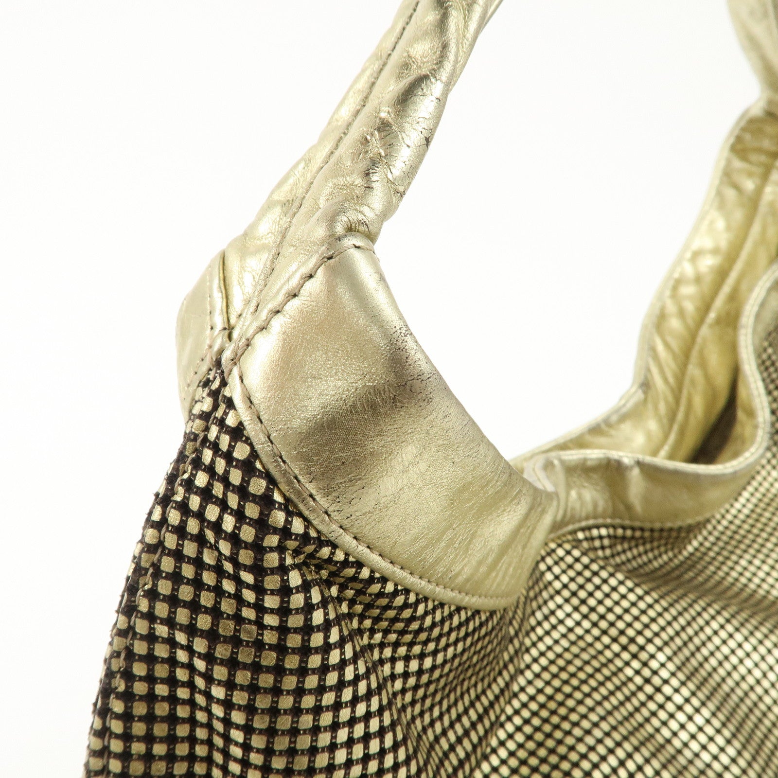 CHANEL COCO Mark Leather Big Gradation Shoulder Bag Used