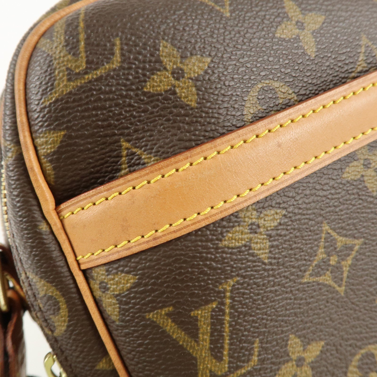 Louis Vuitton Monogram Reporter PM Shoulder Bag Brown M45254 Used
