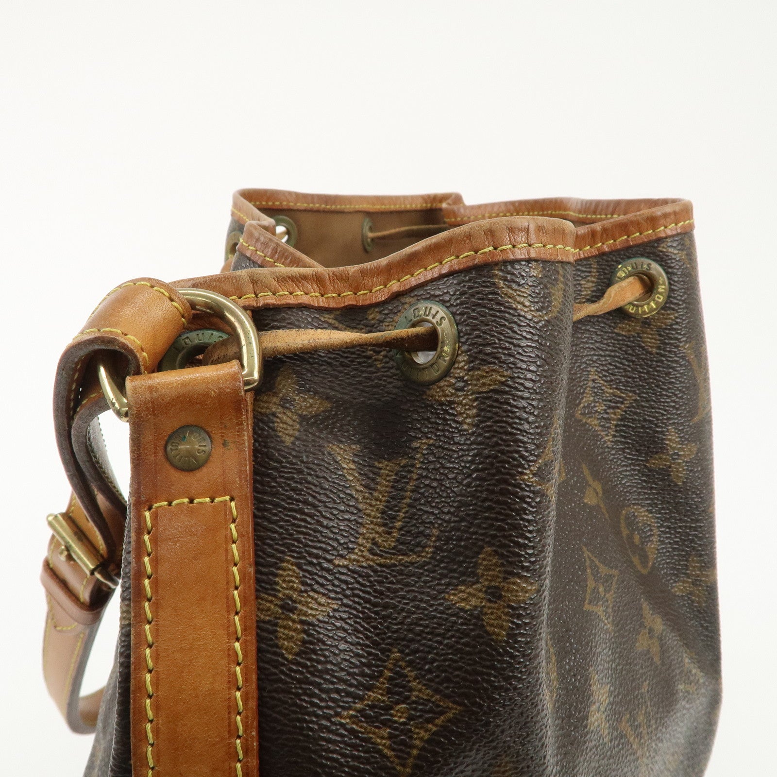 Louis Vuitton Monogram Noe Shoulder Bag Hand Bag Brown M42224 Used