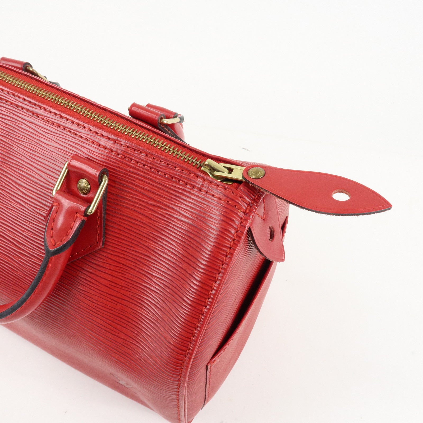 Louis Vuitton Epi Speedy 25 Hand Bag Castilian Red M43017 Used