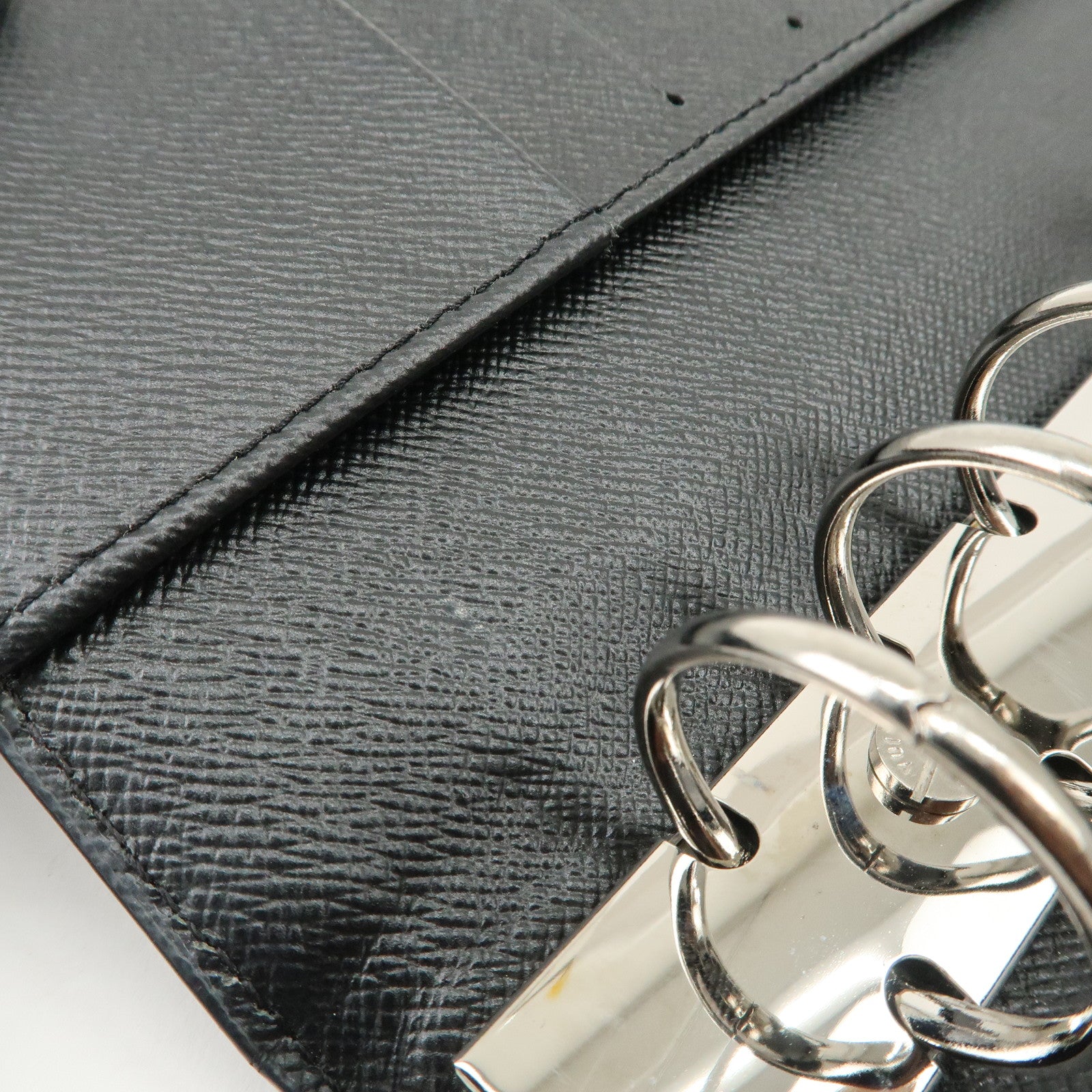 Louis Vuitton Epi Agenda MM Planner Cover Noir Black R20202 Used