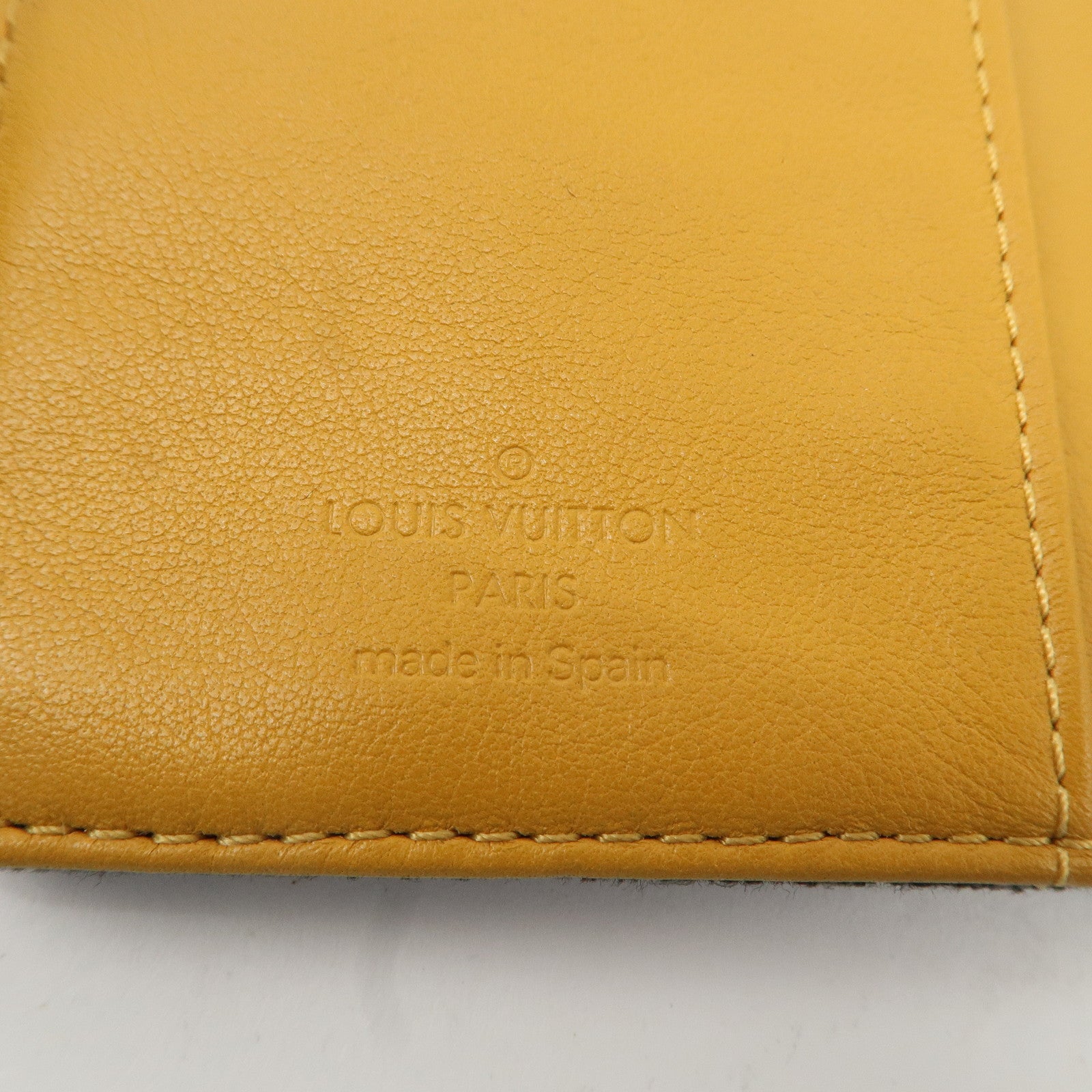 Authc Louis Vuitton Monogram Denim Agenda PM Planner Cover Noir R21038 Used