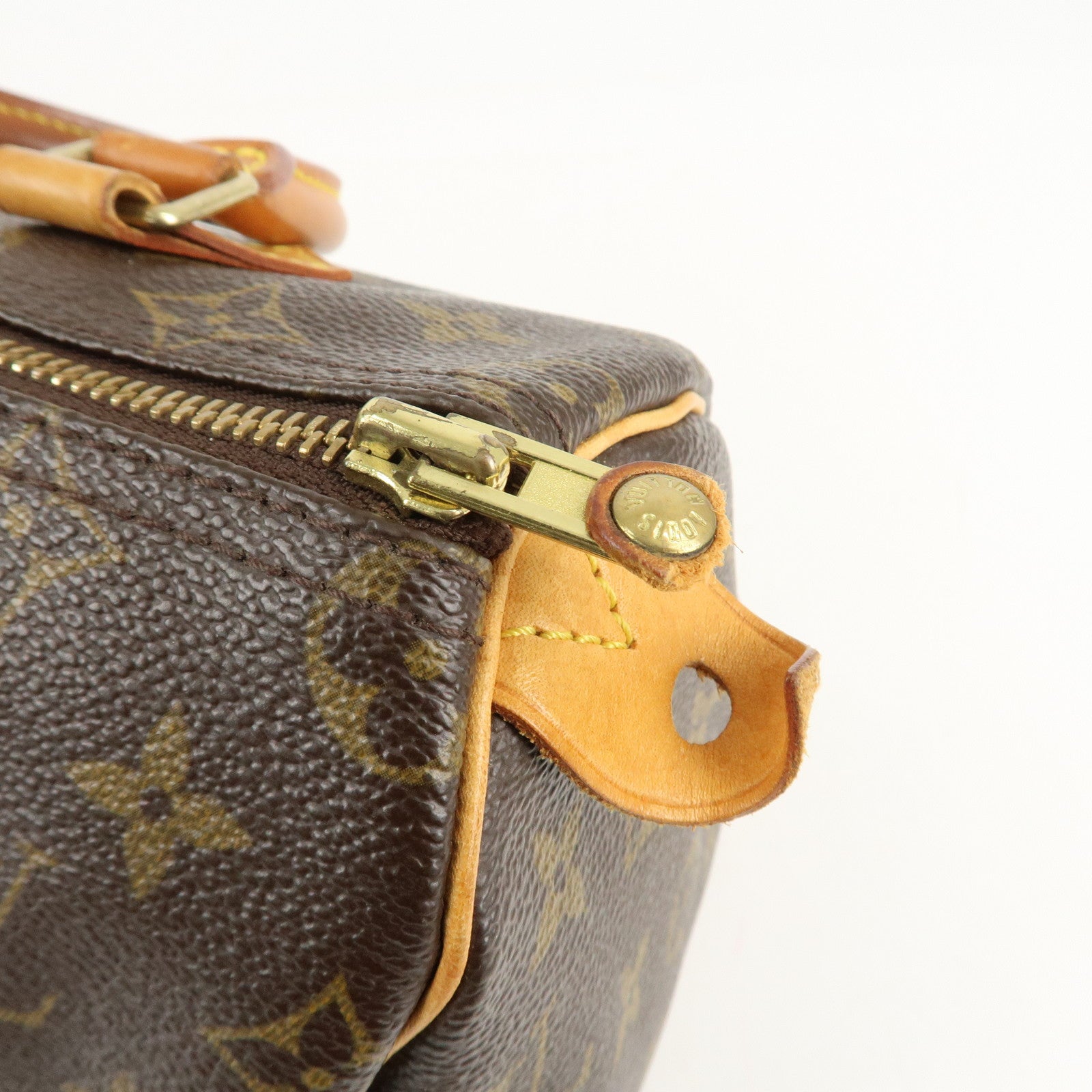 Louis Vuitton Monogram Speedy 25 Hand Bag Boston Bag M41528 Used