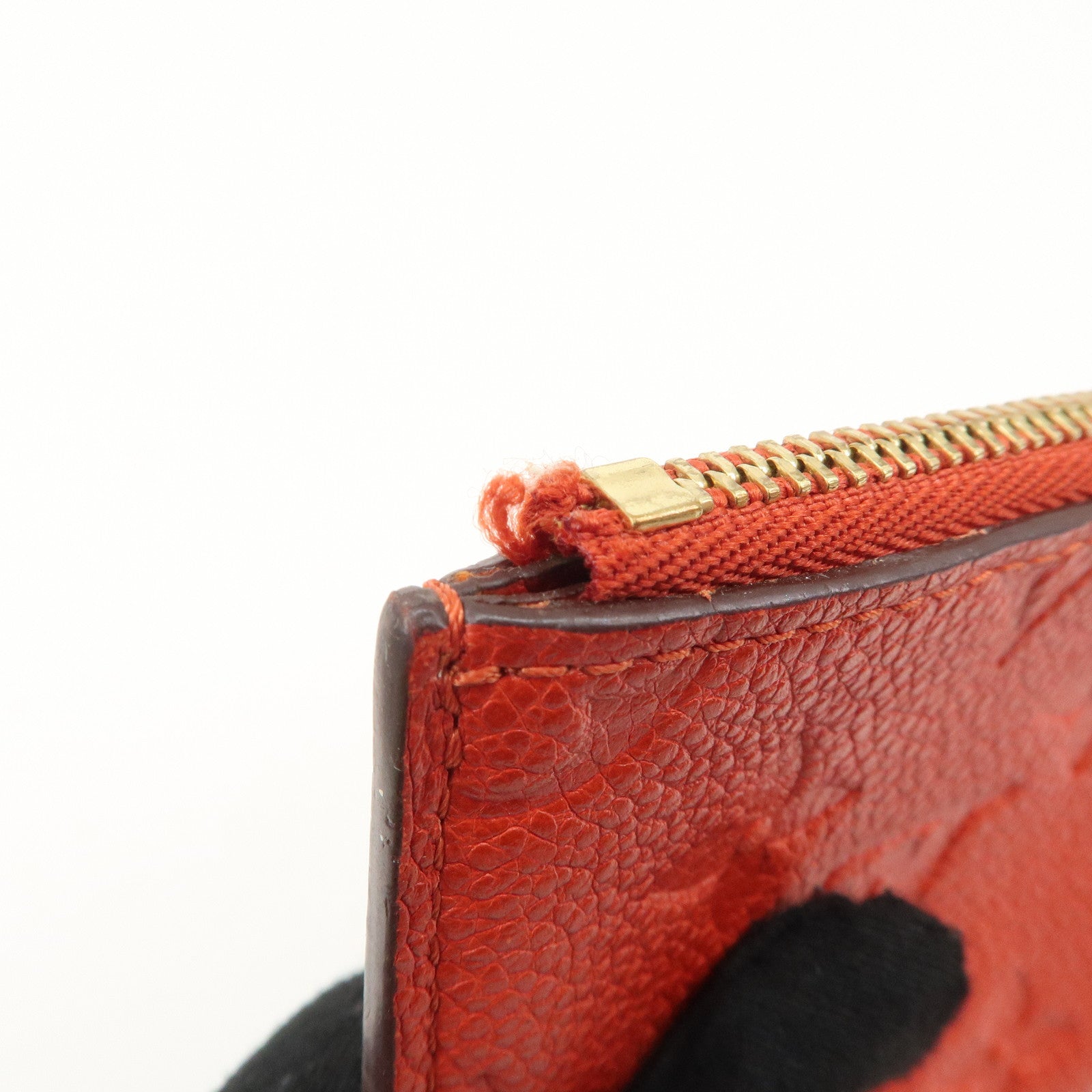 Louis Vuitton Monogram Empreinte Portefeuille Cerise Cion Case Used