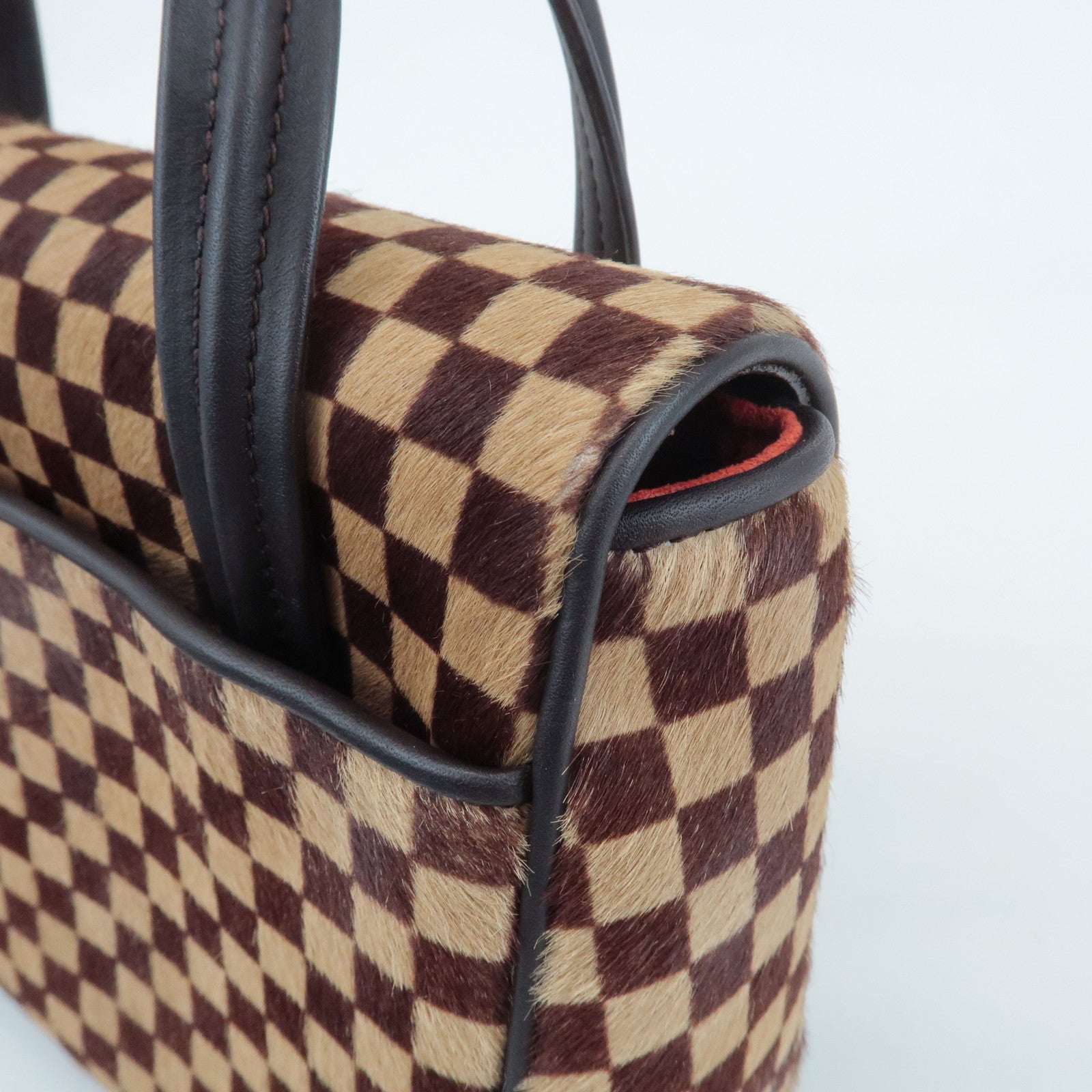 Louis Vuitton Damier Sauvage Lion Hand Bag Beige Brown M92131 Used