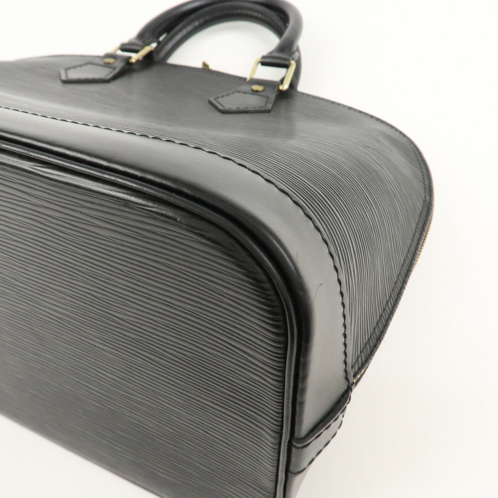 Louis Vuitton Epi Alma Hand Bag Noir Black M52142 Used