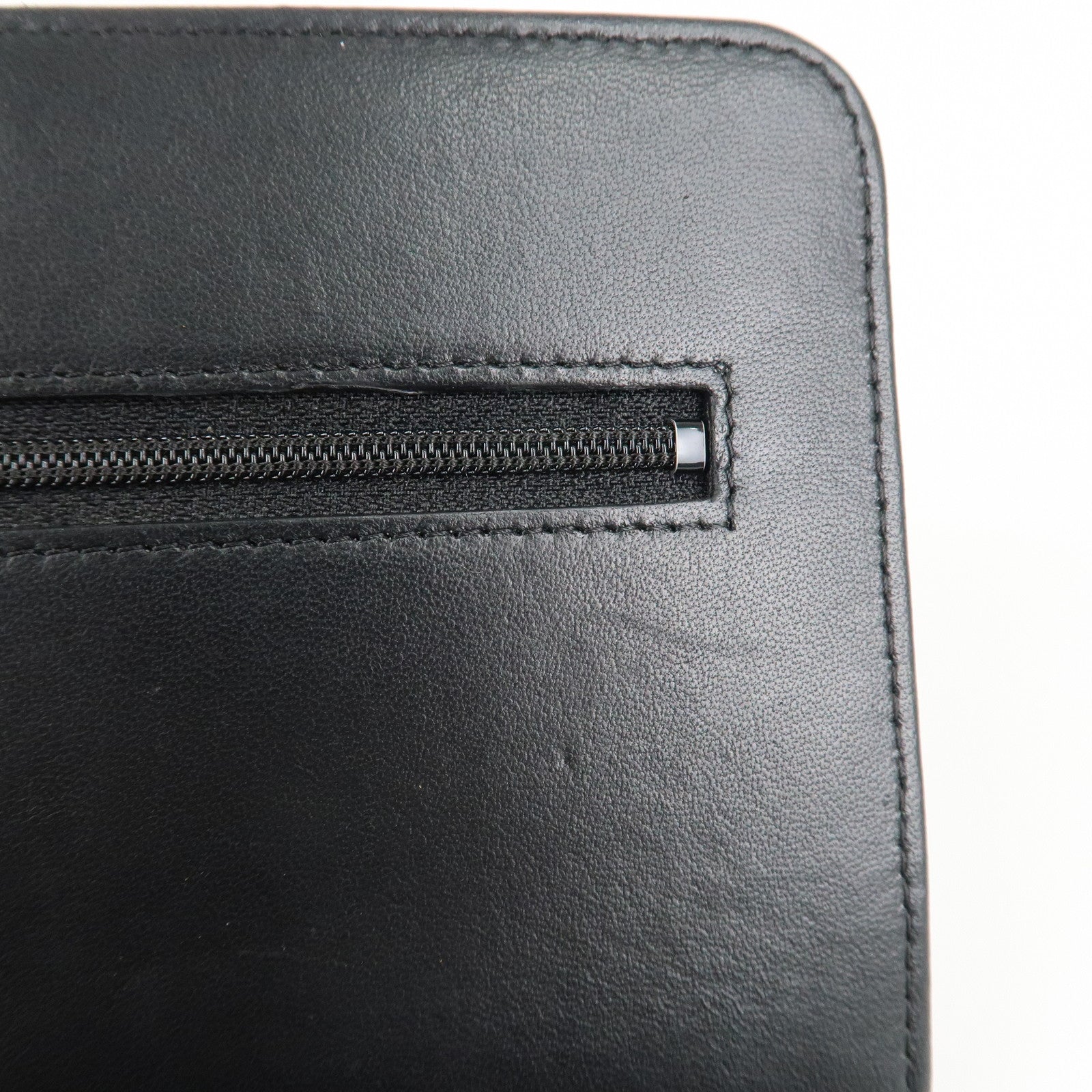 CHANEL Camellia Lamb Skin Chain Wallet Shoulder Bag A82336 Used