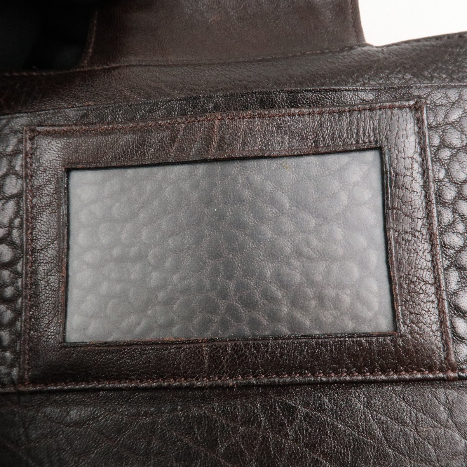 FENDI Zucca Canvas Leather W Hook Bifold Long Wallet 8N0032 Used