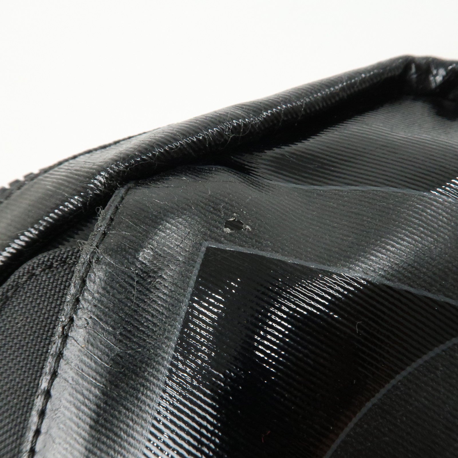 CHANEL Sports Enamel Coated Canvas COCO Mark Shoulder Bag A26568 Used