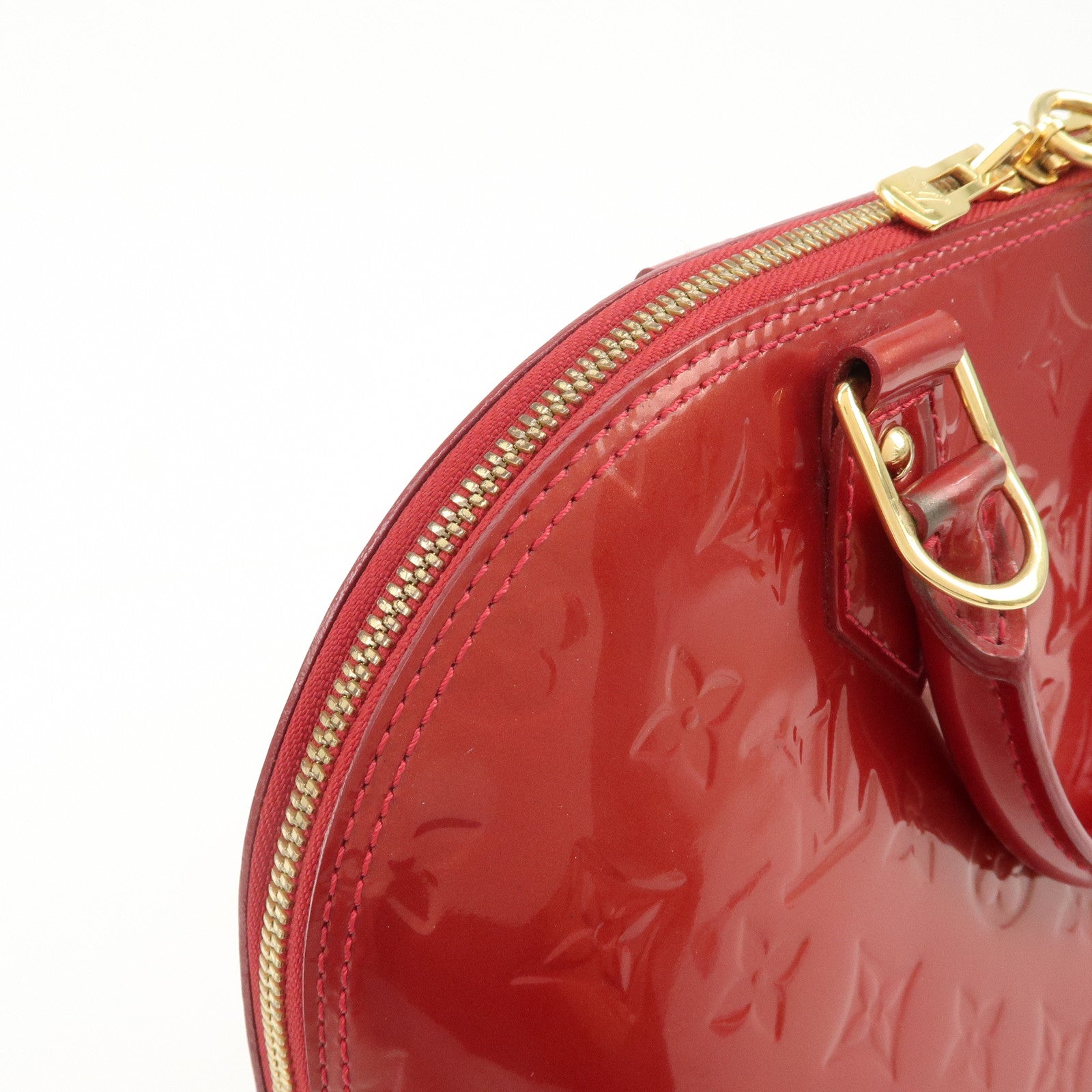 Louis Vuitton Monogram Vernis Alma PM Bag Pomme d'Amour M90096 Used