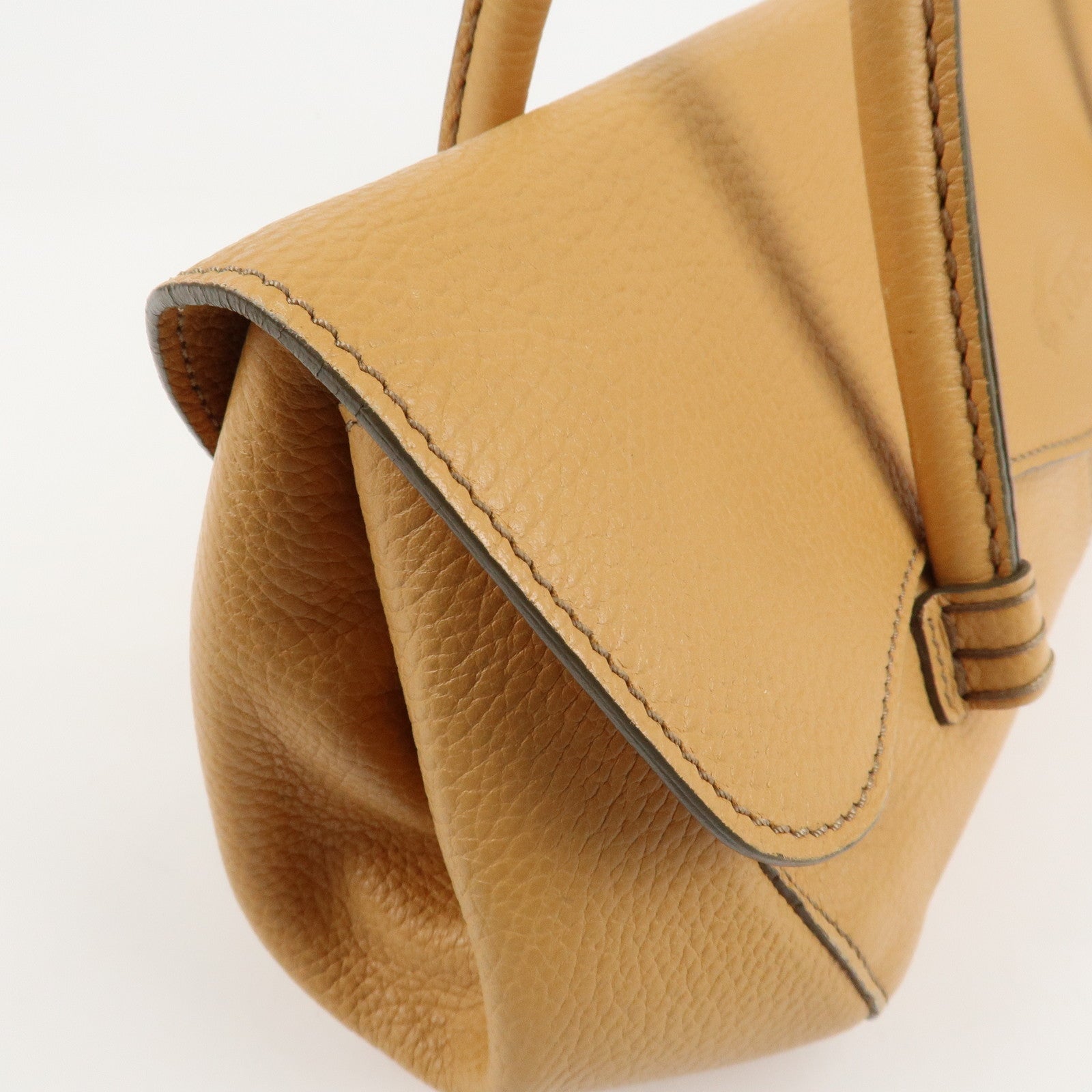 TOD’S Leather One-shoulder Bag Shoulder Bag Hand Bag Brown Used