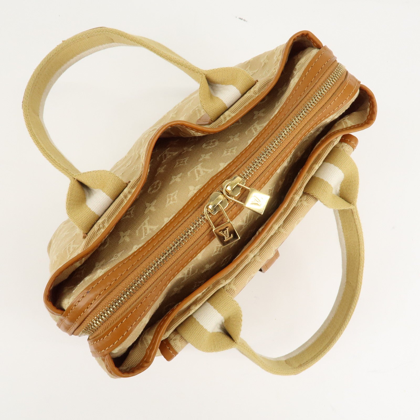 Louis Vuitton Monogram Mini Sac Mary Kate Hand Bag Beige M92508 Used