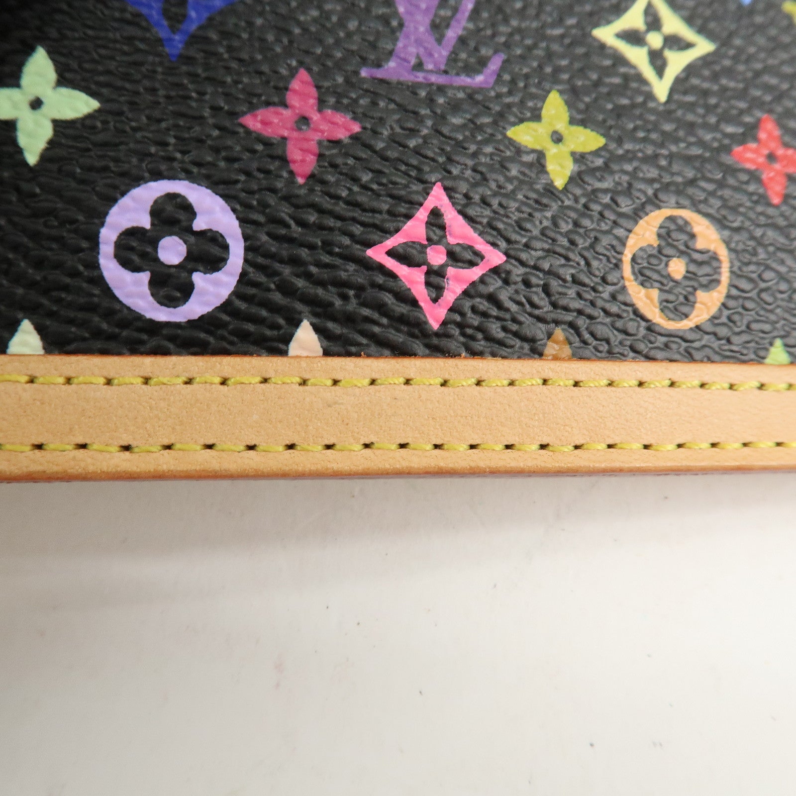 Louis Vuitton Monogram Multi Color Pochette Cles Noir M92654 Used