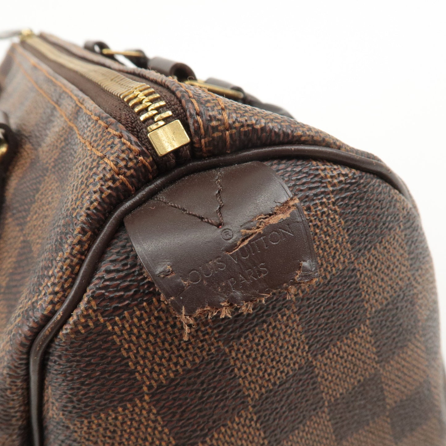 Louis Vuitton Damier Ebene Speedy 25 Hand Bag Boston Bag N41532