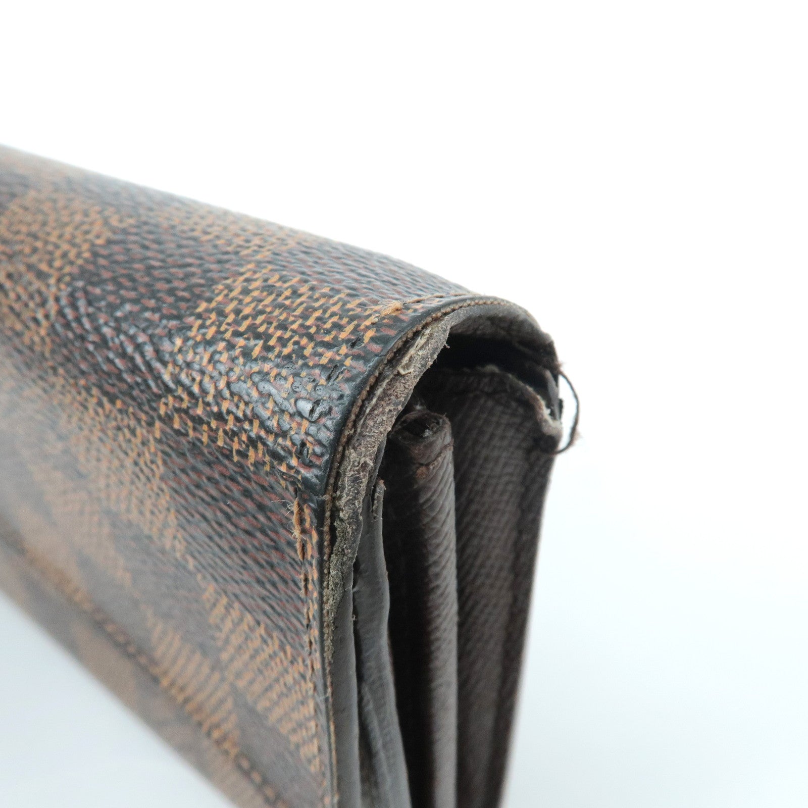 Louis Vuitton Damier Set of 2 Long Wallet N61734 Used