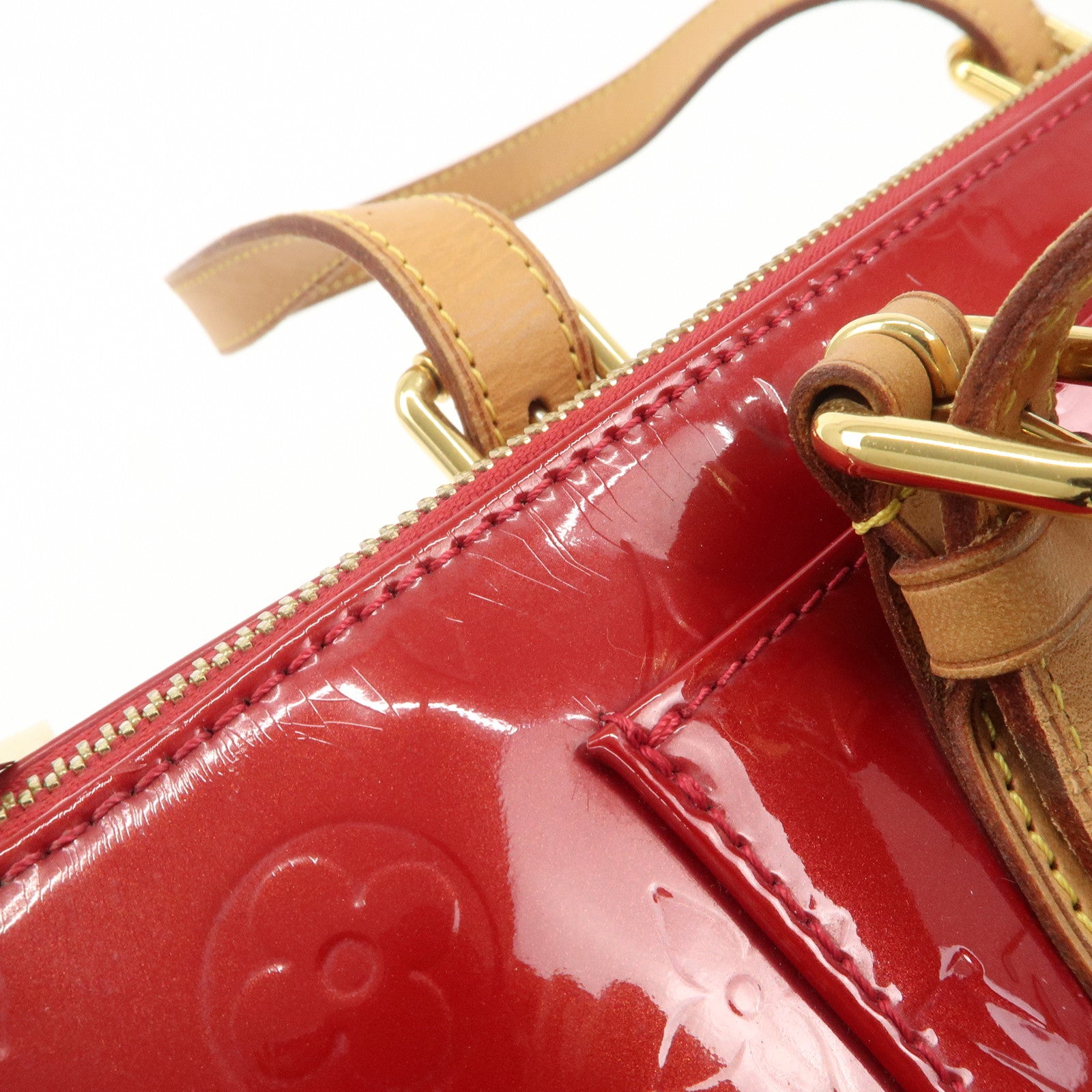 Louis Vuitton Vernis Rosewood Avenue Hand Bag Pomme D'Amour M93507 Used
