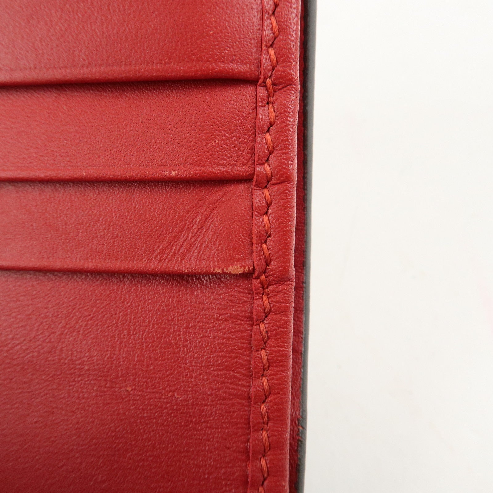 GUCCI Interlocking G GG Supreme Cherry Compact Wallet 476050 Used