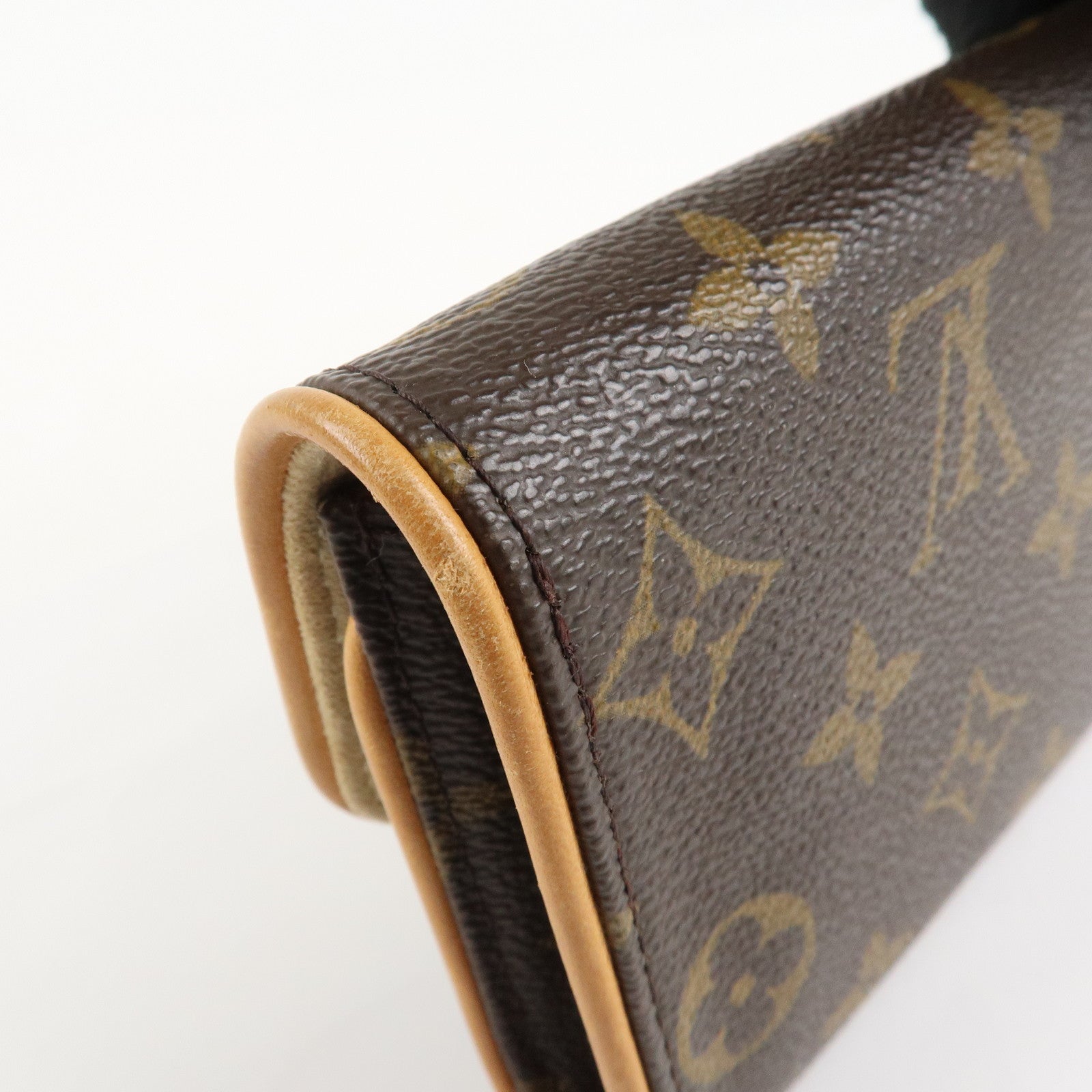 Louis Vuitton Monogram Pochette Twin PM 2Way Bag Brown M51854 Used